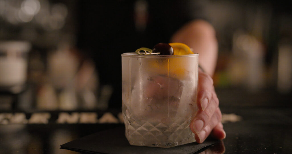A craft cocktail at Vernon’s Speakeasy in Albuquerque, New Mexico