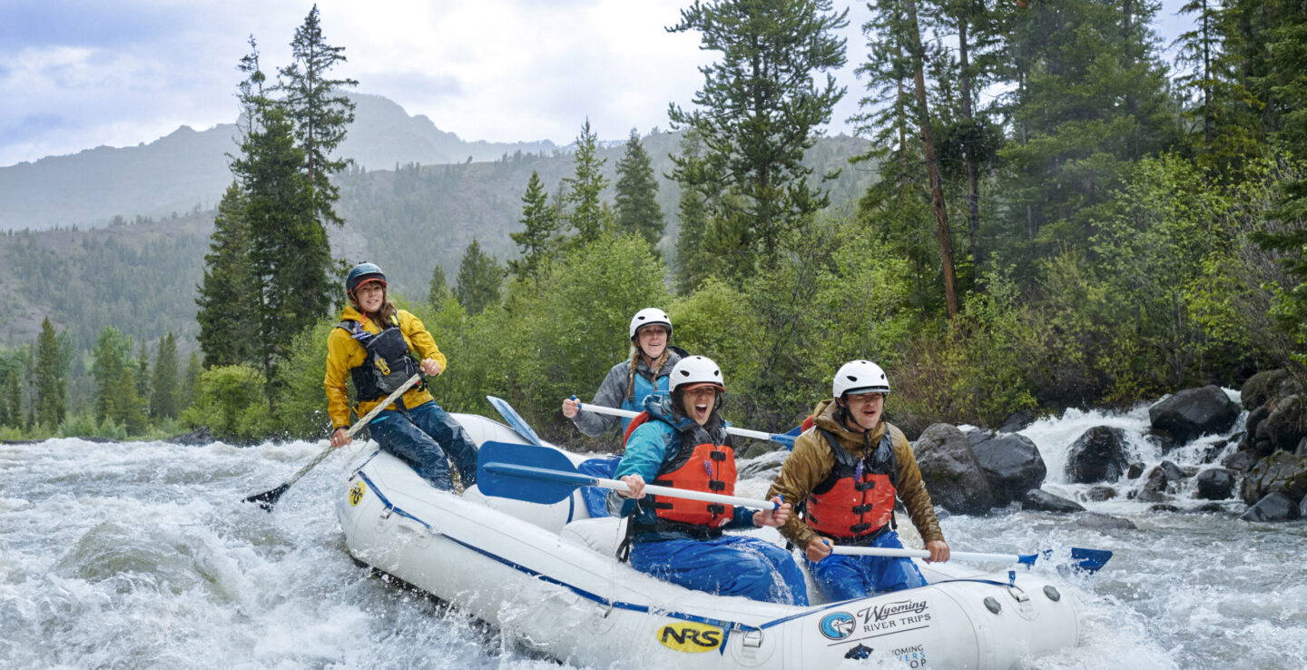 Whitewater rafting in the Shoshone National Forest, Wyoming