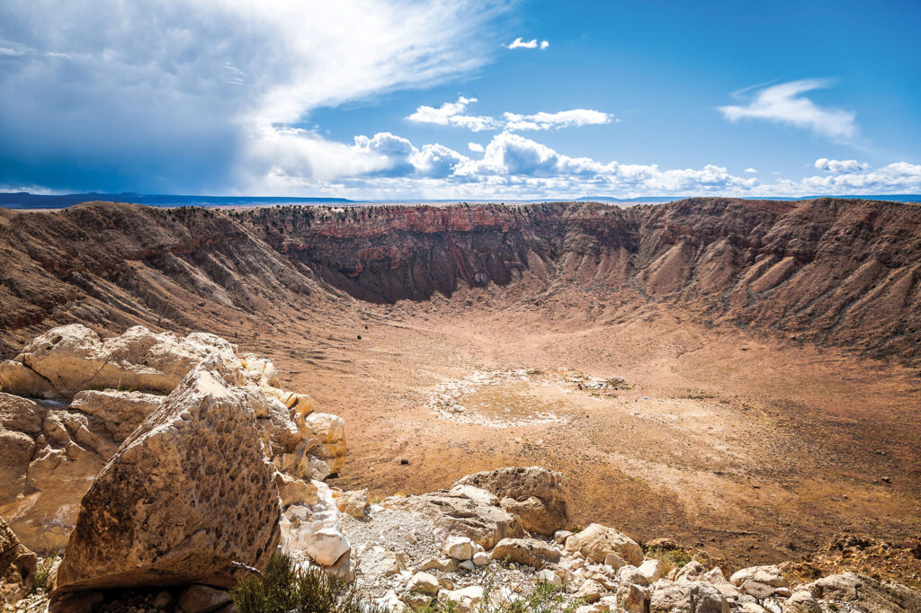 The Meteor Crater near Winslow, Arizona