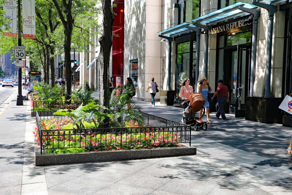The Magnificent Mile in Chicago, Illinois