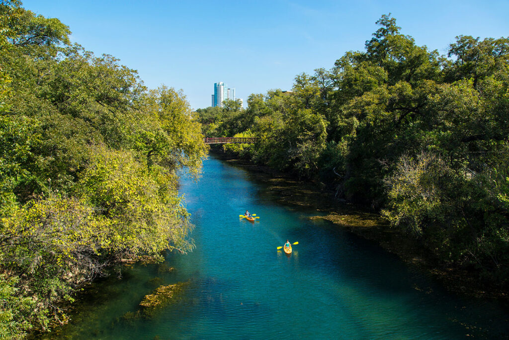 Lady Bird Lake in Austin, Texas; Credit: Visit Austin