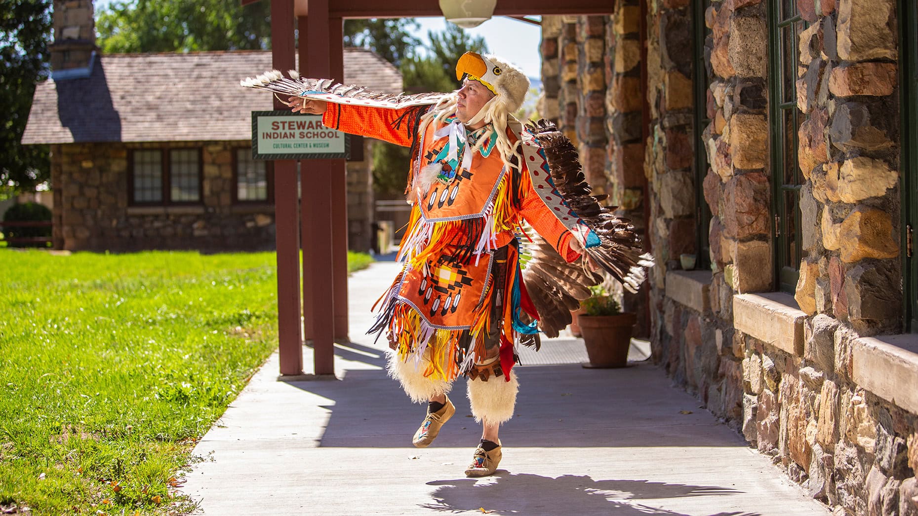 Dancer at the Stewart Indian School Cultural Center & Museum in Carson City, Nevada; Credit: Visit Carson City