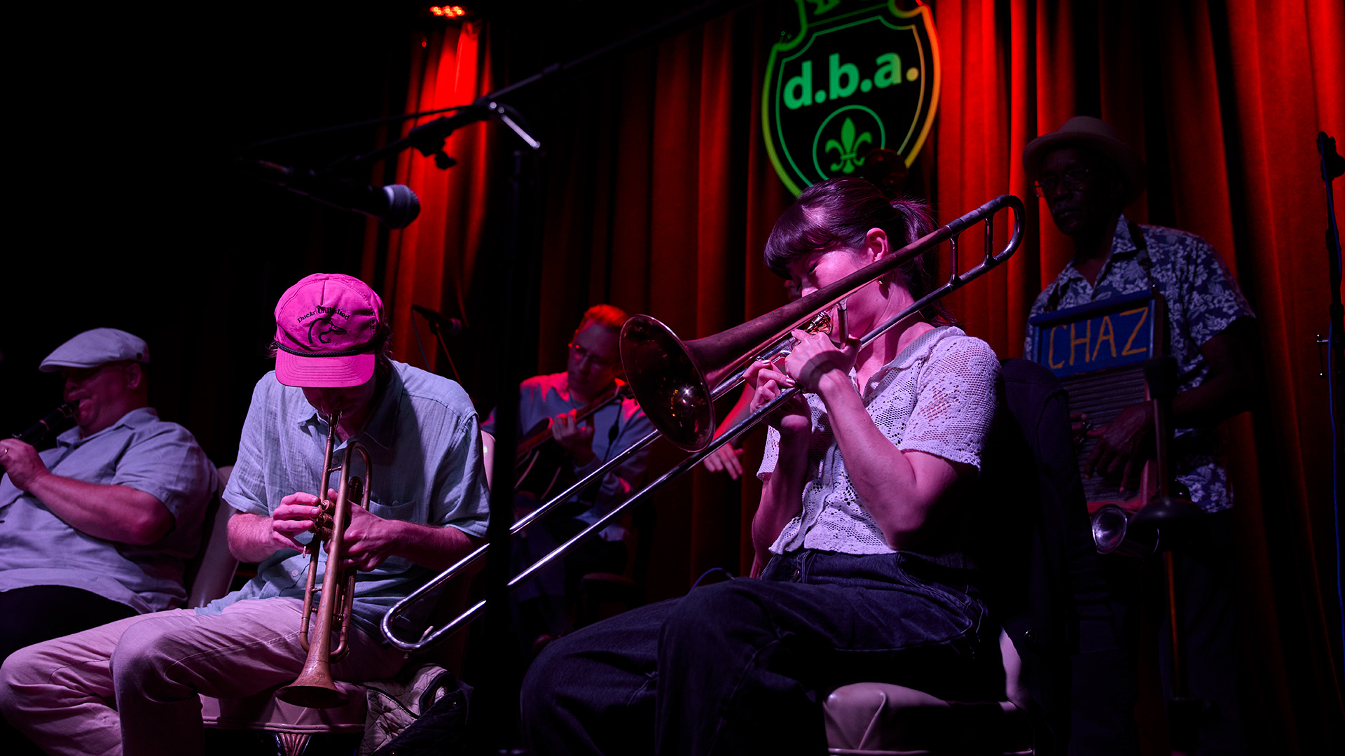 Band playing at d.b.a. in New Orleans, Louisiana