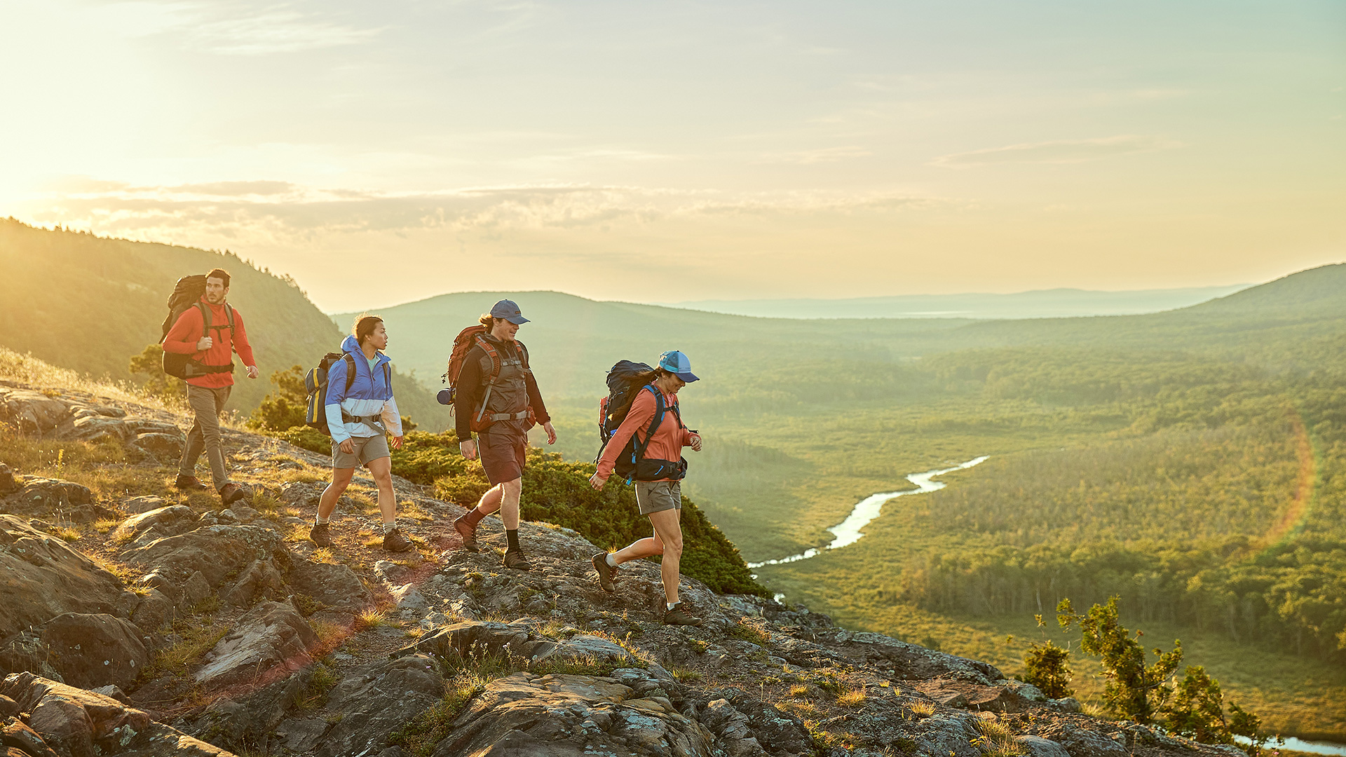 Hiking in the Porcupine Mountains of Michigan