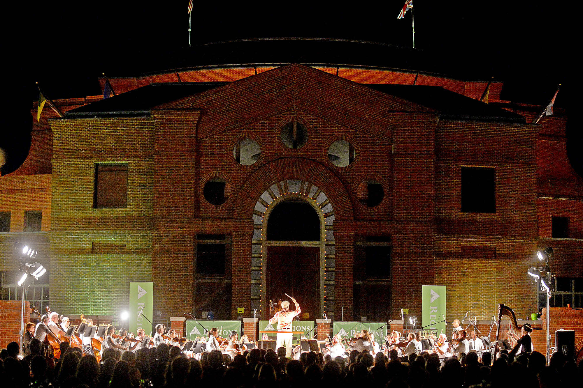 A live orchestra performance at the Alabama Shakespeare Festival in Montgomery, Alabama
