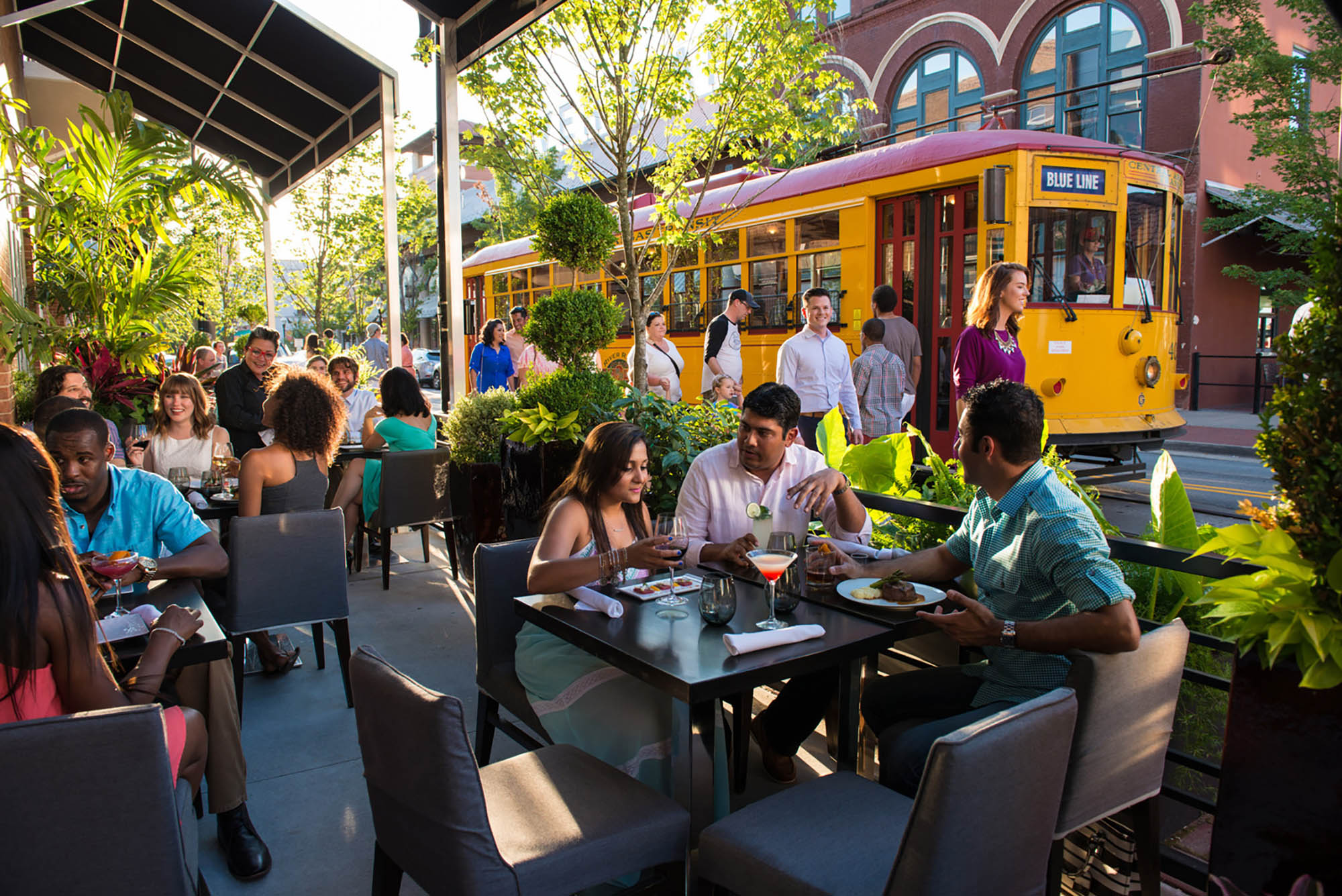 Il tram della Rock Region METRO a Little Rock, Arkansas