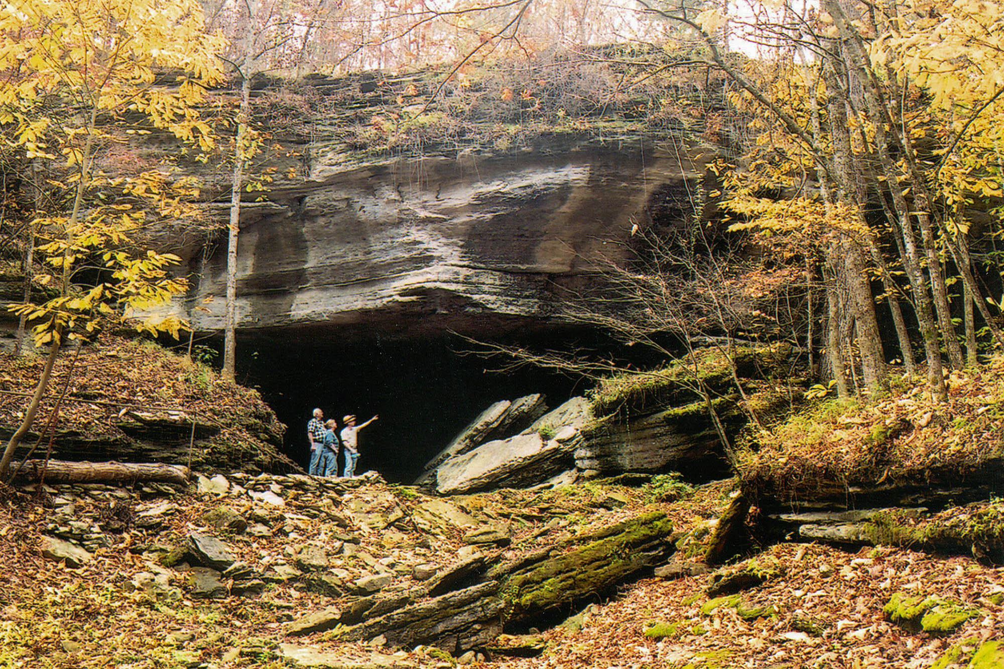 L'entrée de la grotte War Eagle à Rogers, dans l'Arkansas