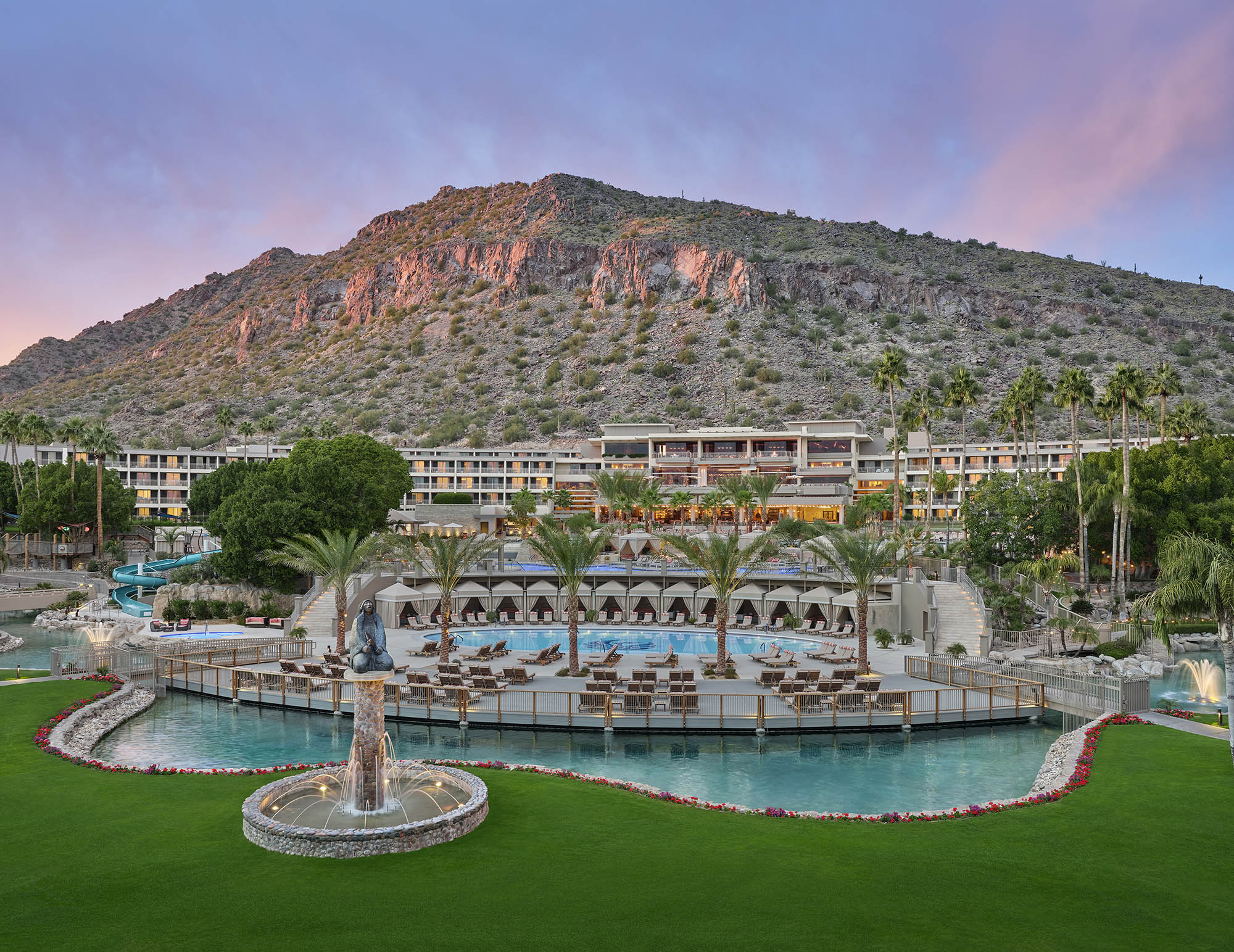 Vue du complexe de luxe, The Phoenician, en Phoenix, Arizona