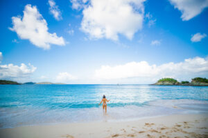 A pristine beach on St. John in the U.S. Virgin Islands
