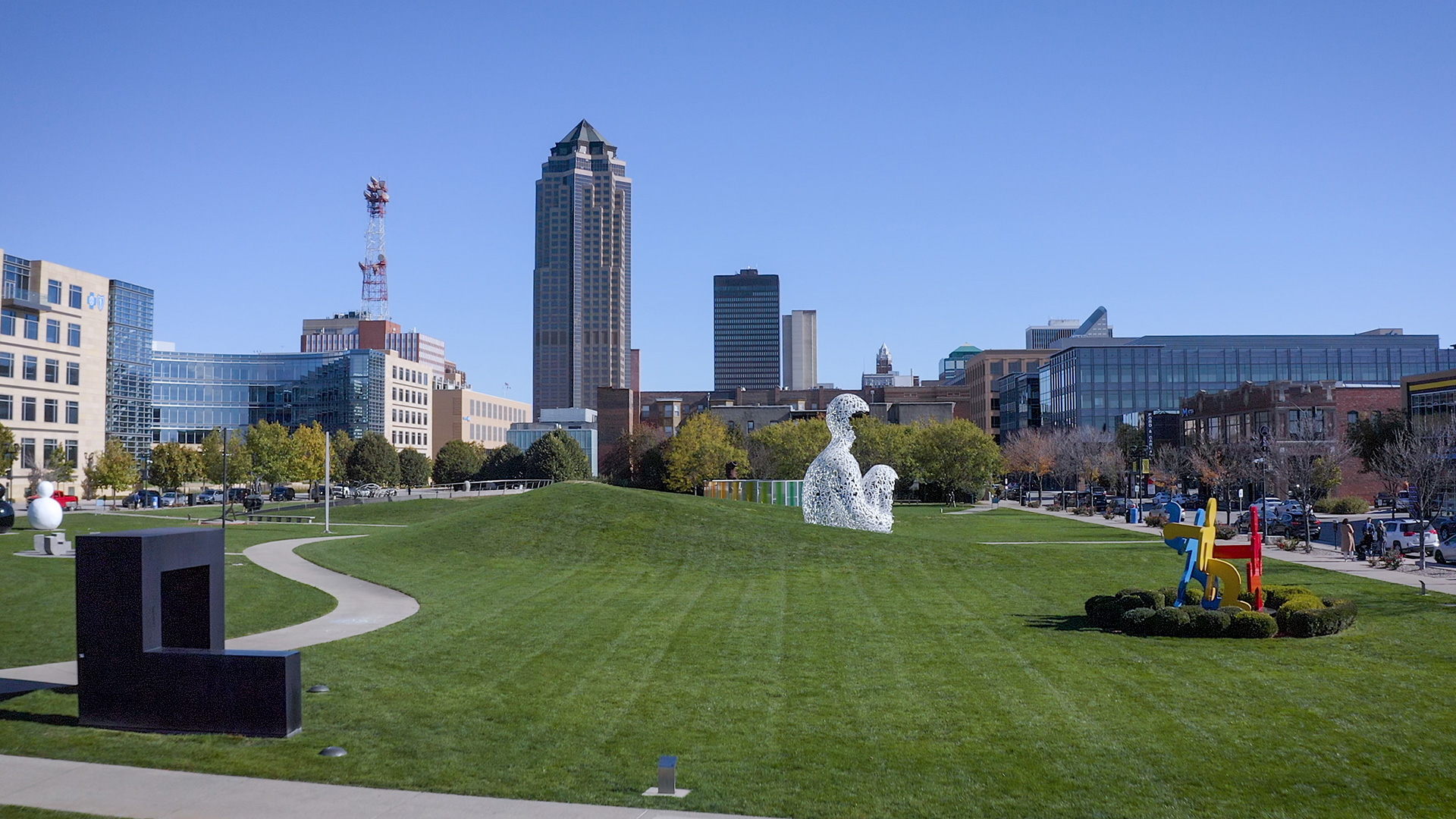 Pappajohn Sculpture Garden in Des Moines, Iowa