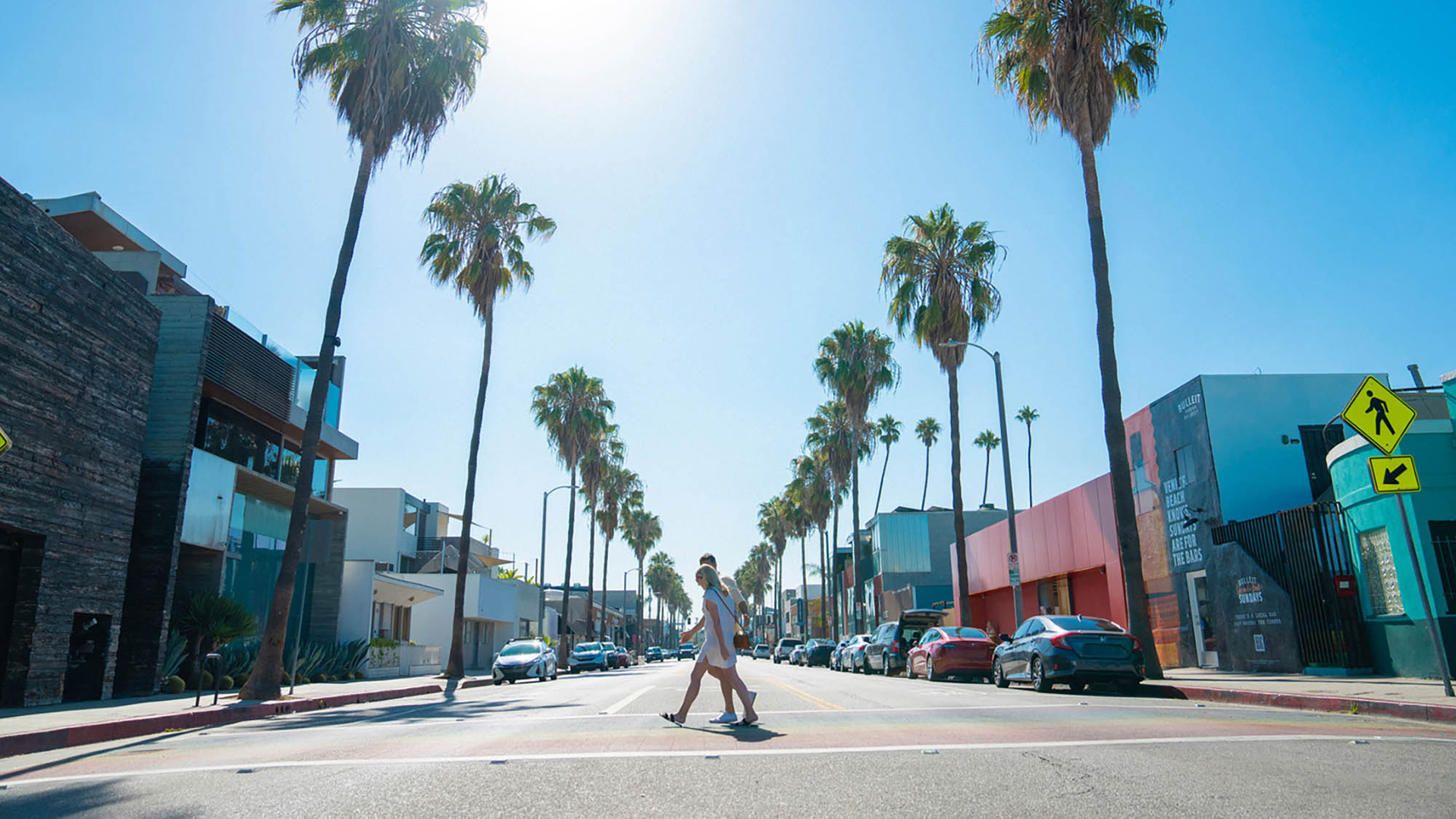 Abbot Kinney Boulevard near Venice Beach in Los Angeles, California; Credit: LA Tourism
