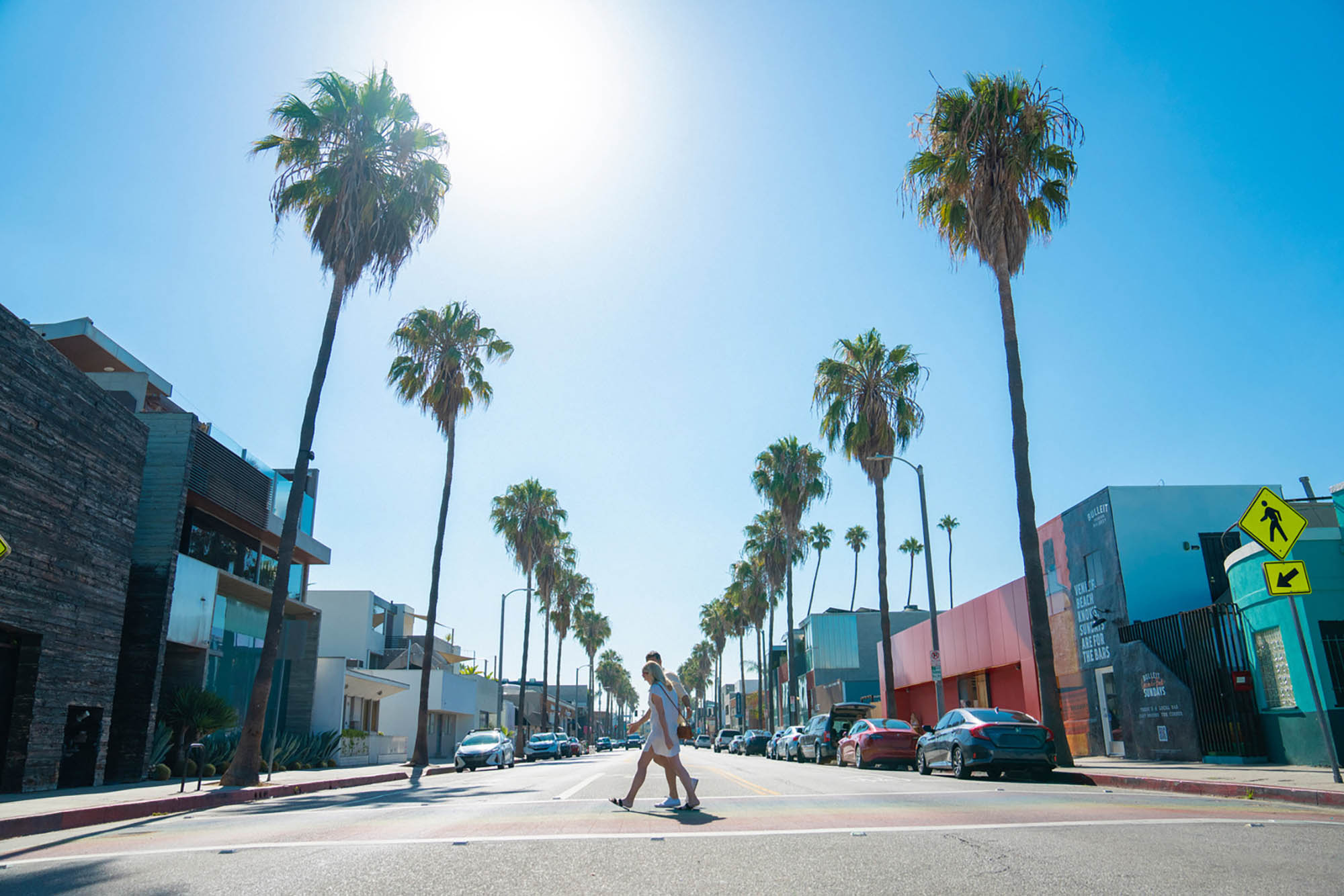 Abbot Kinney Boulevard near Venice Beach in Los Angeles, California; Credit: LA Tourism