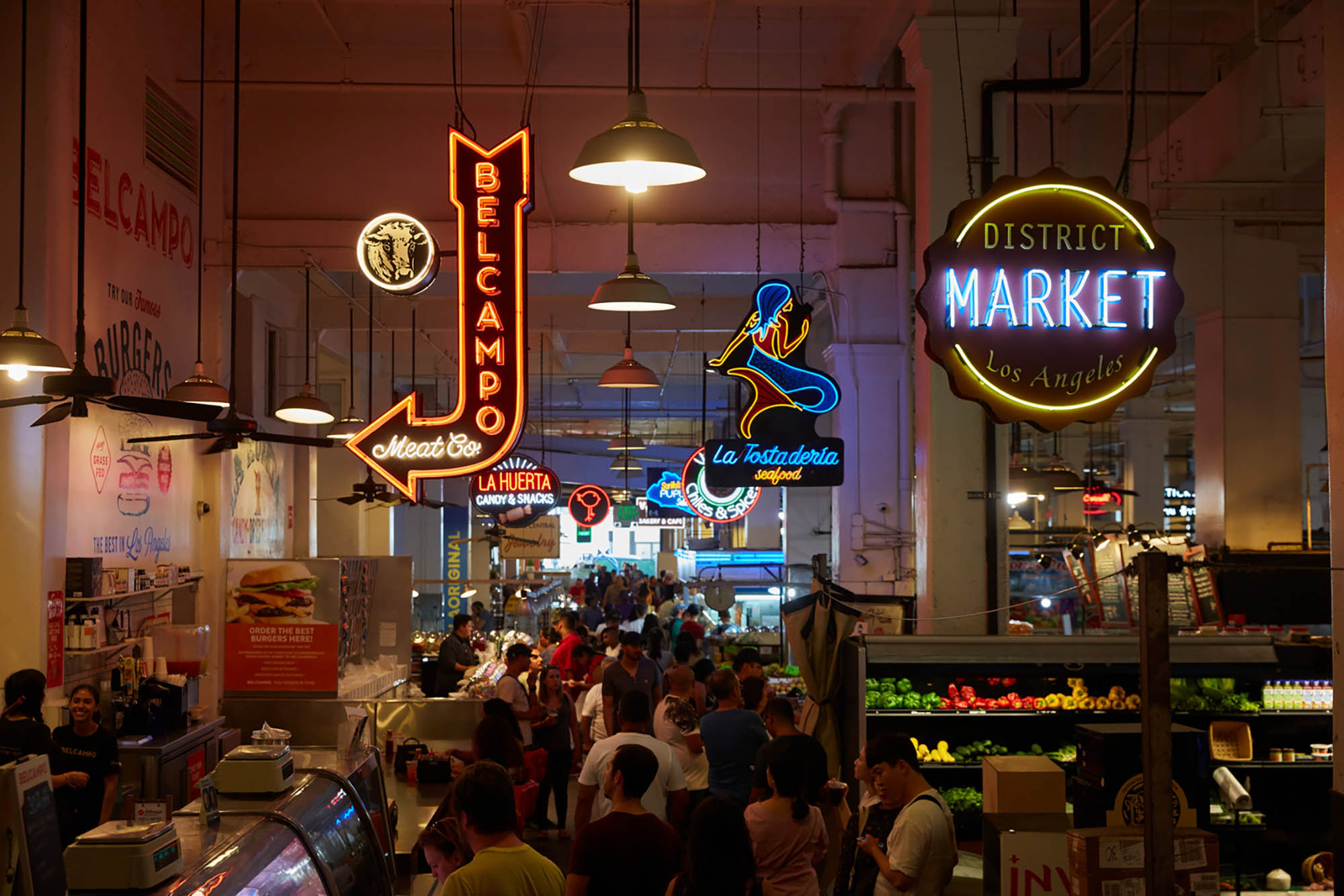 Grand Central Market in Los Angeles, California