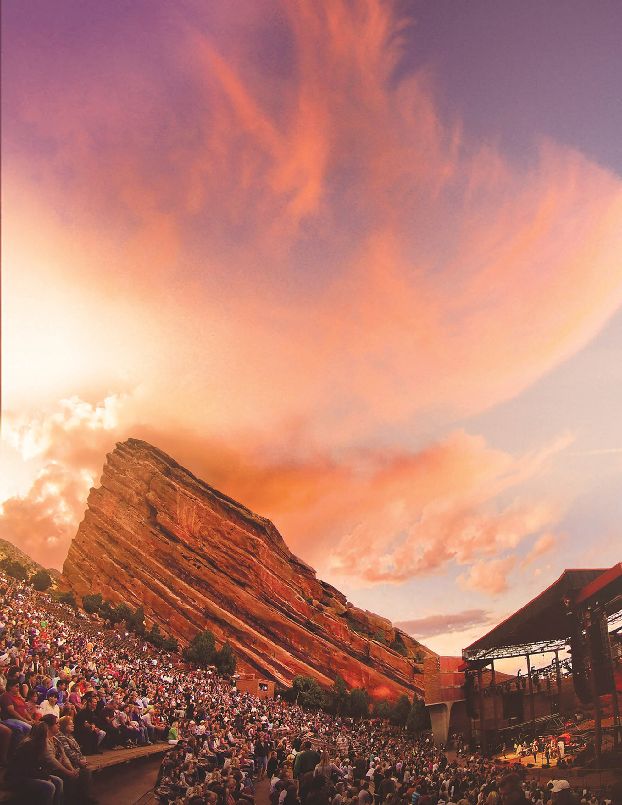 Parc et amphithéâtre Red Rocks à Denver, Colorado