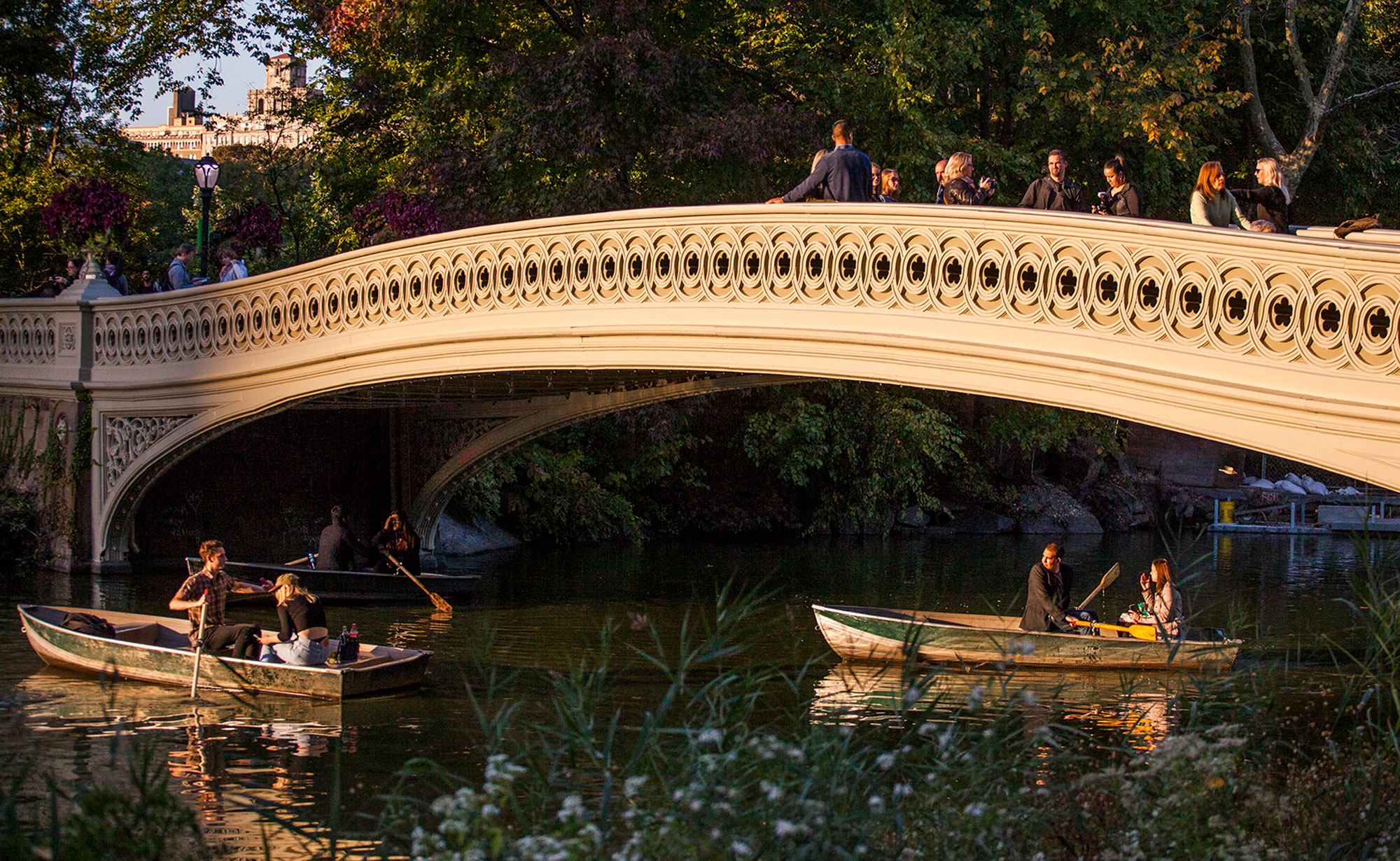 Visitors in Central Park in New York City, New York.  