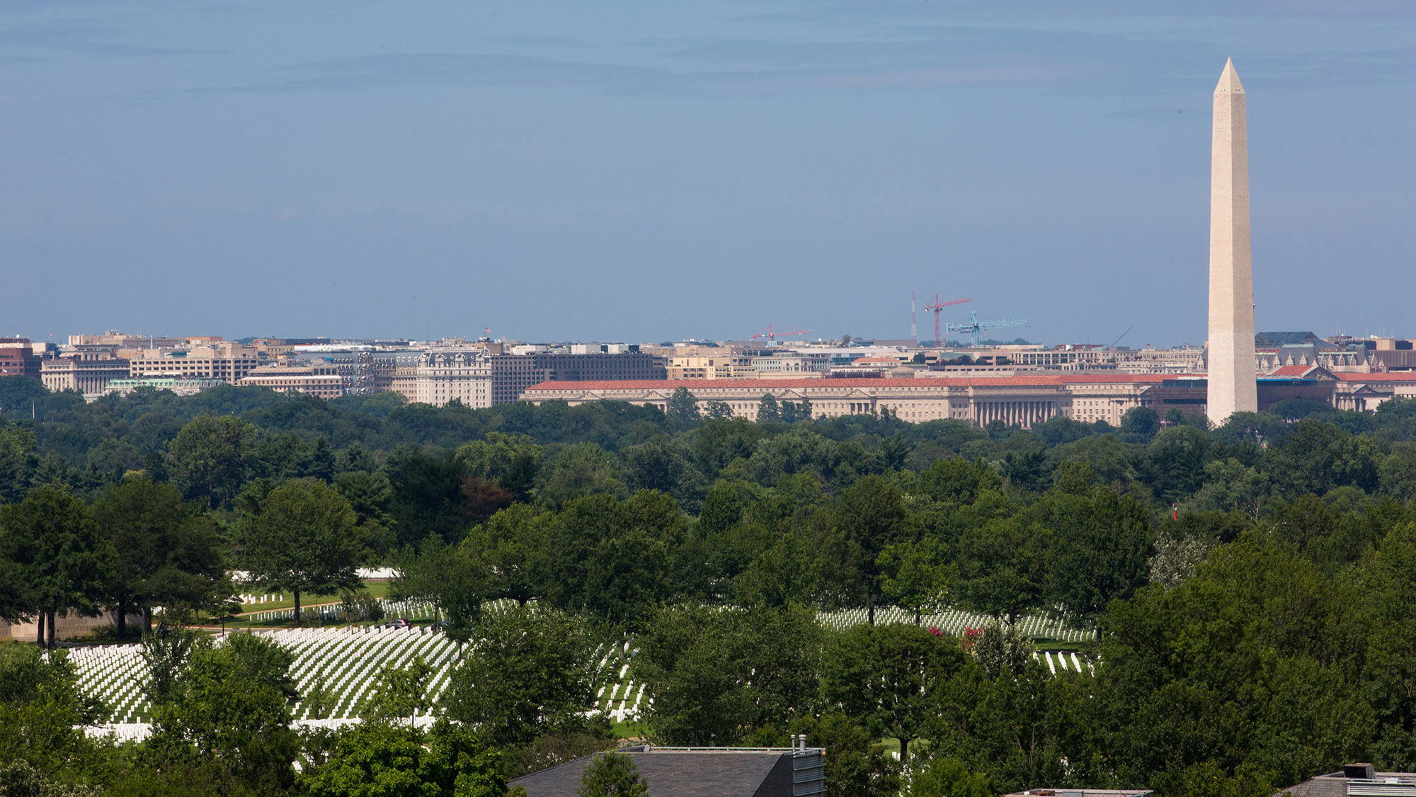 Washington D.C. from Air Force Memorial in Arlington, Virginia