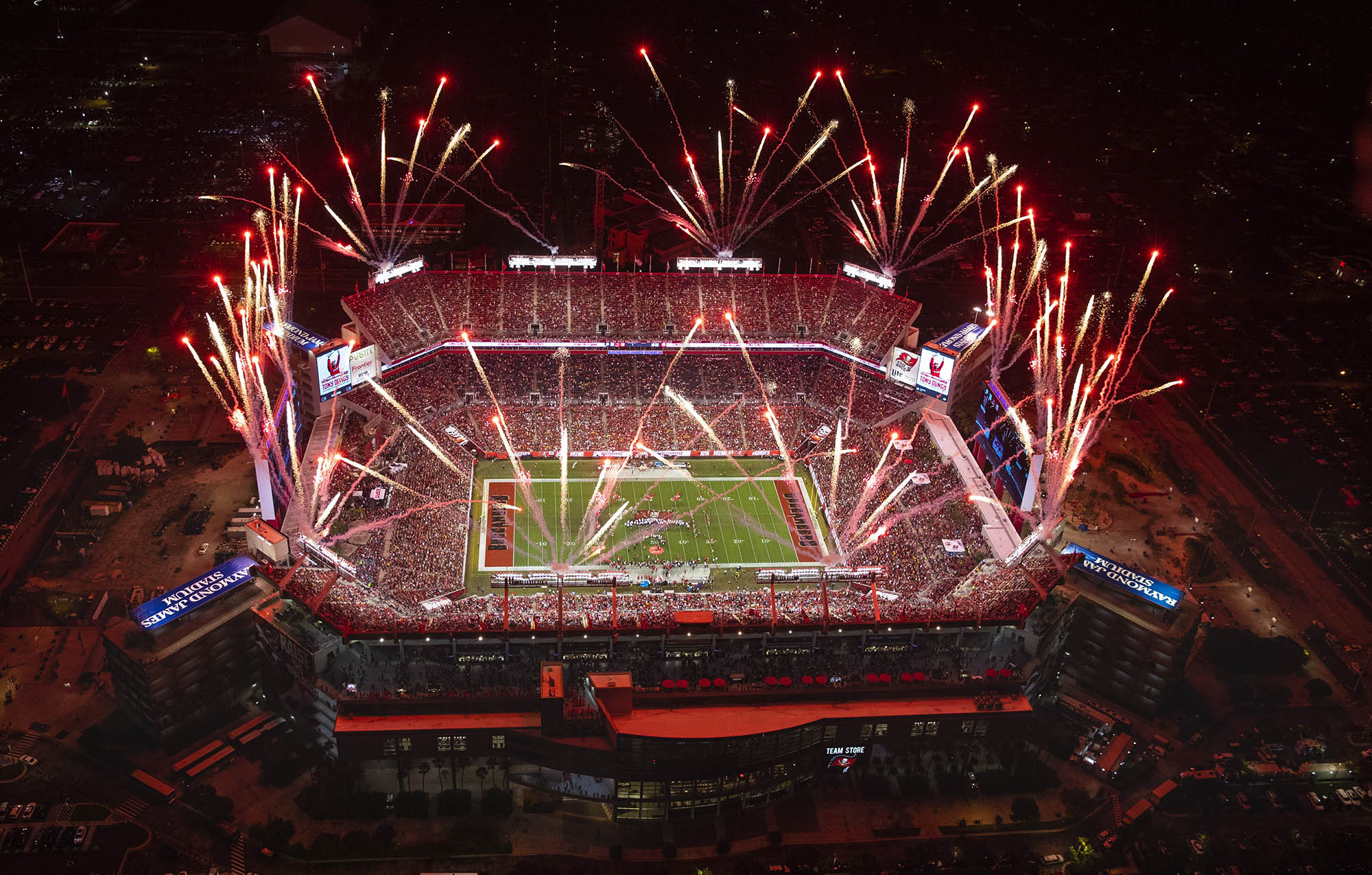 A Tampa Bay Buccaneers game in Tampa, Florida; Credit: Tampa Bay Buccaneers

