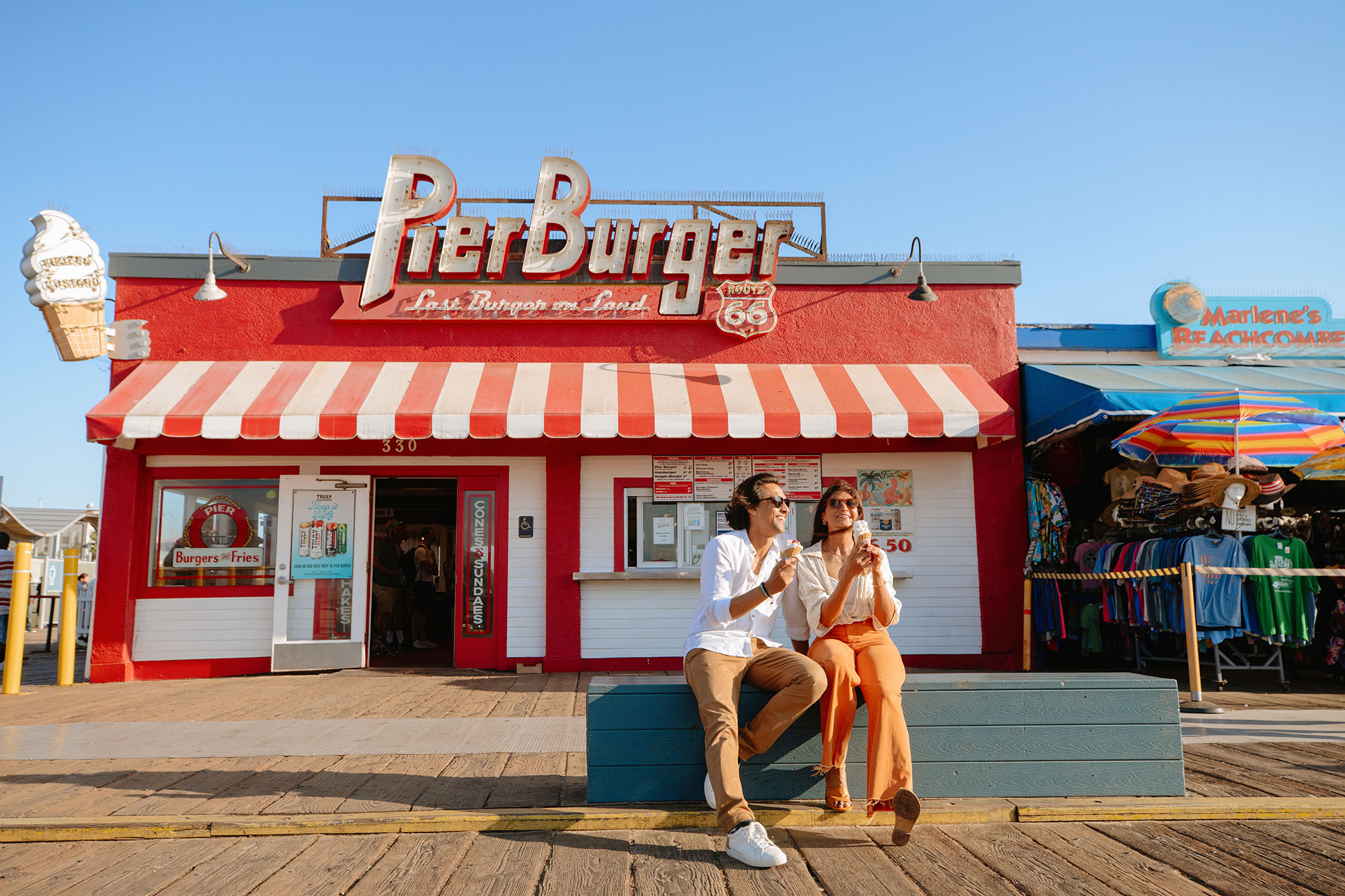 PierBurger on the Santa Monica Pier in California