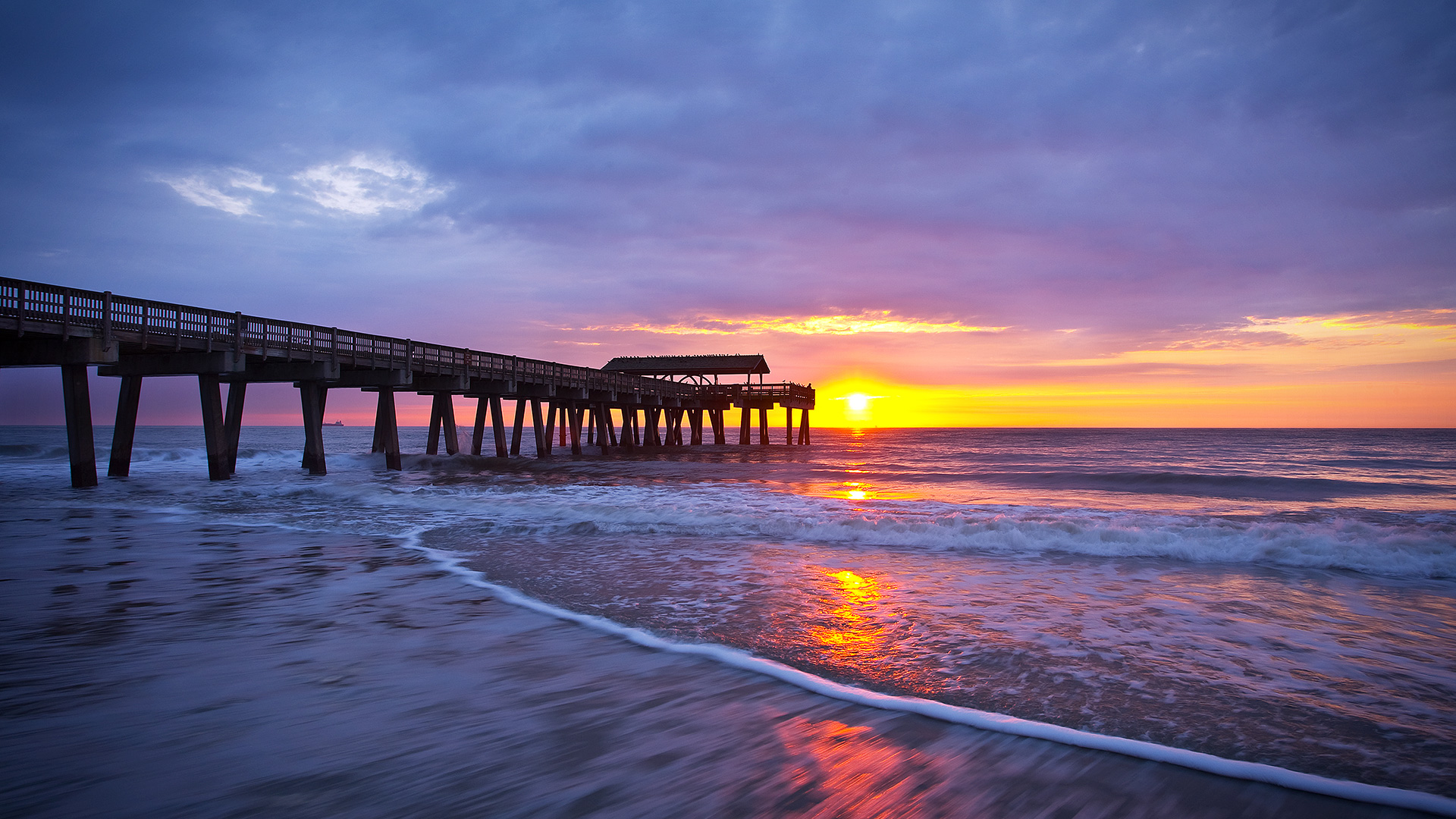 Sunrise at Tybee Island near Savannah, Georgia