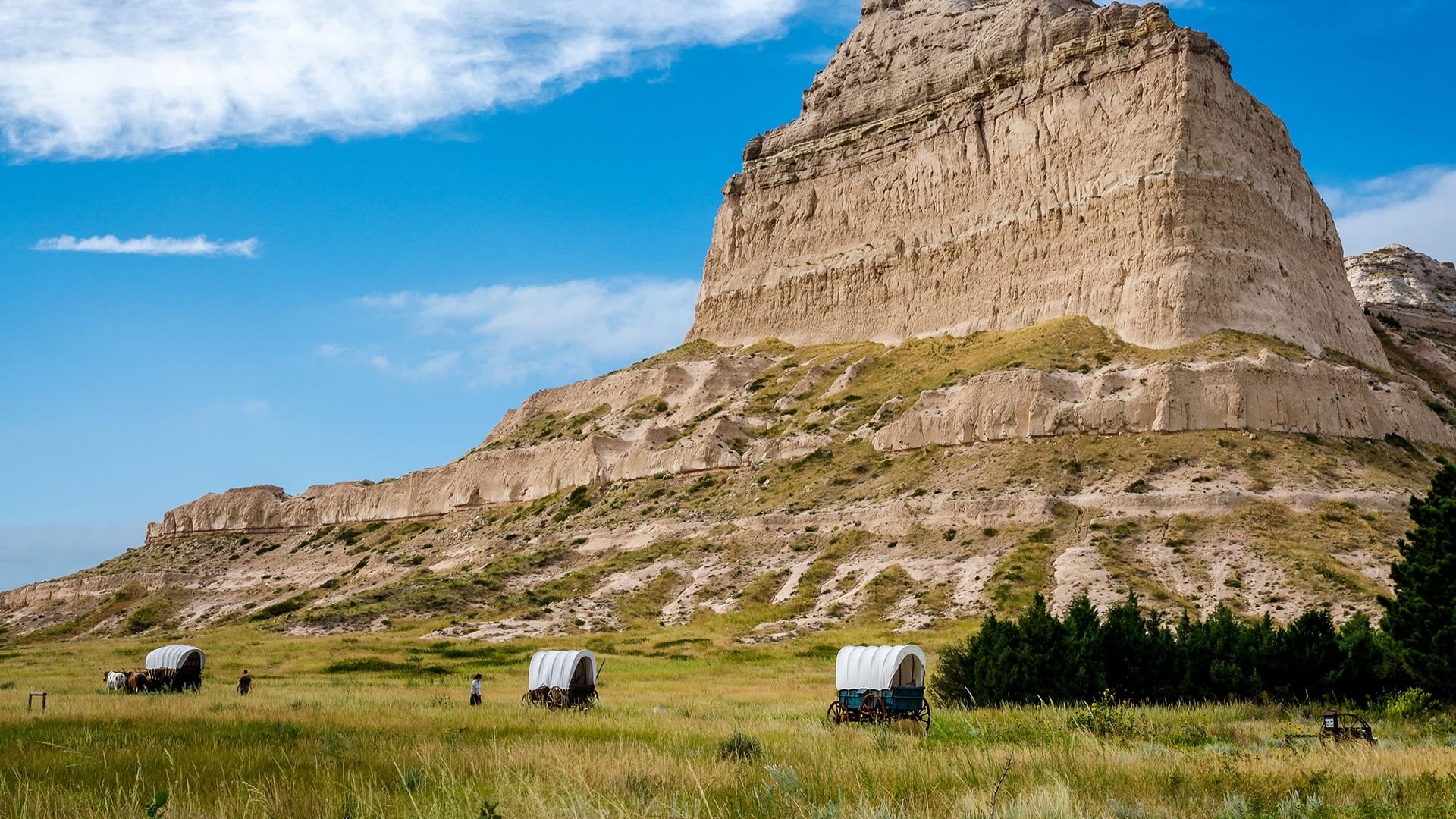 Scotts Bluff National Monument a Gerig, Nebraska