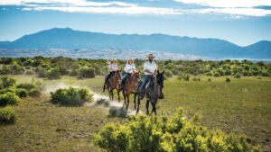 A tour on horseback of Great Sand Dunes National Park in Colorado
