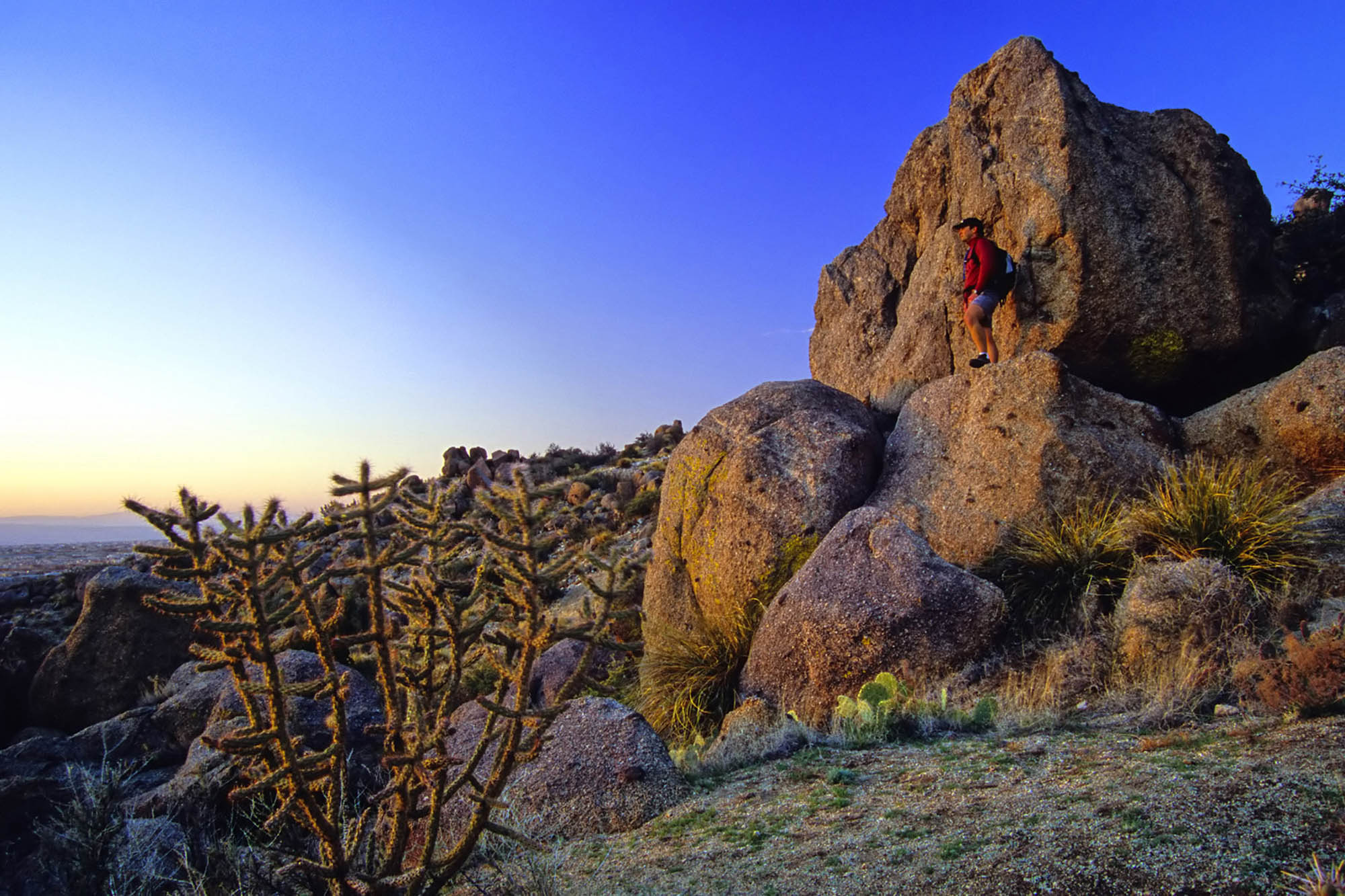 Sunset hike in Albuquerque, New Mexico