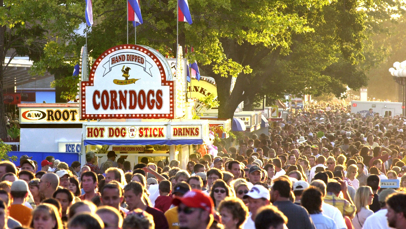 The Iowa State Fair in Des Moines