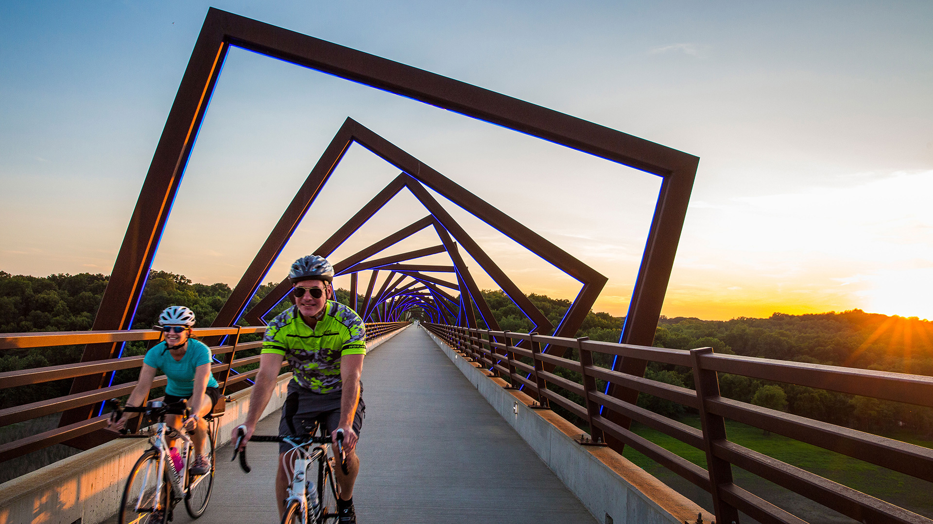 High Trestle Trail Bridge in Madrid, Iowa