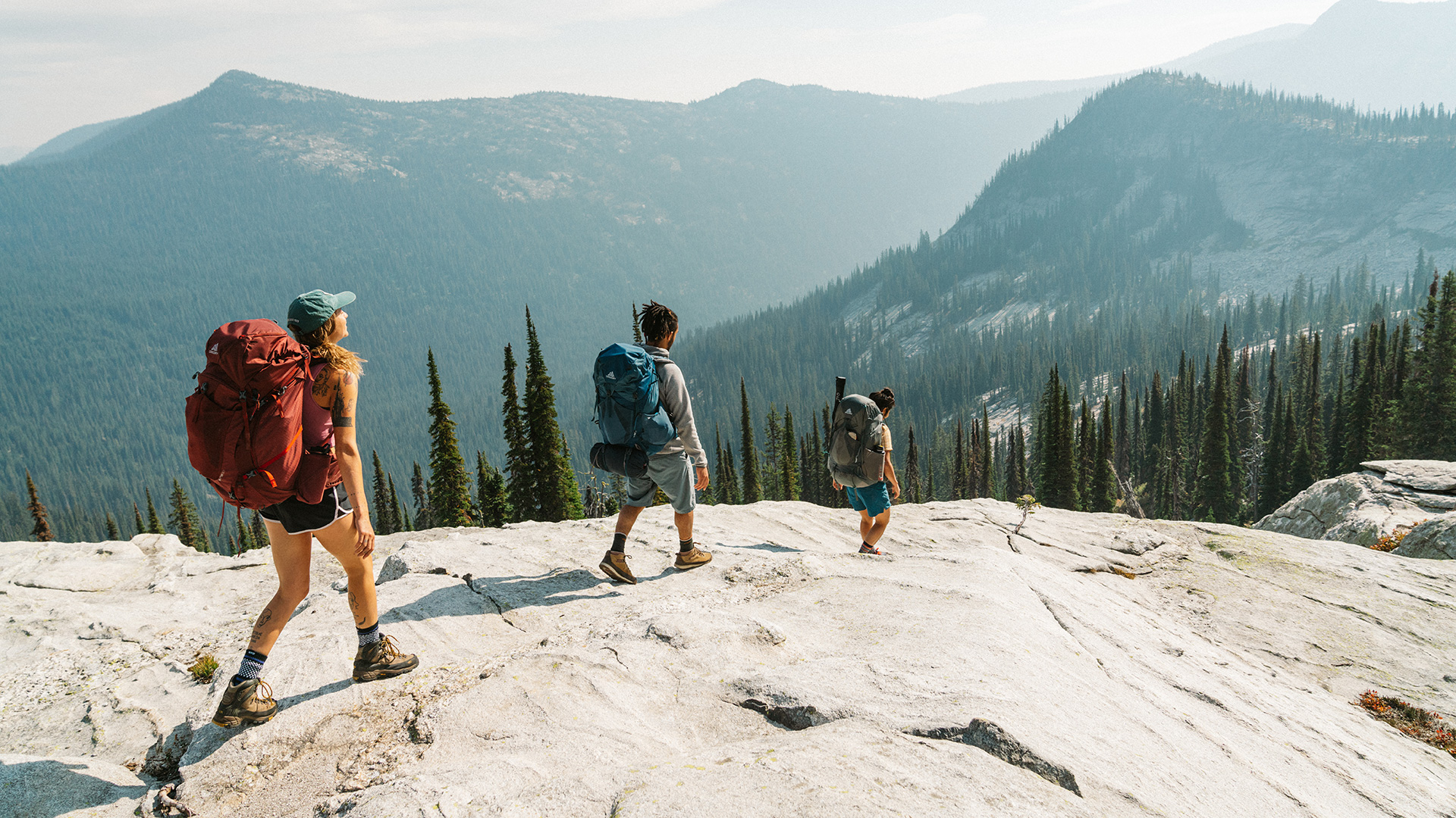 Hiking in the Selkirk Mountains near Sandpoint, Idaho