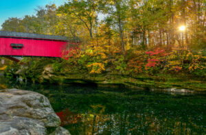 Narrows Covered Bridge in Turkey Run State Park, Indiana