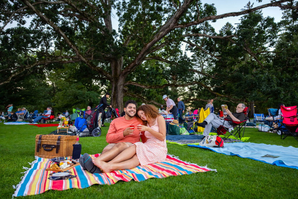 Concert en plein air à Tanglewood Lenox, Massachusetts
