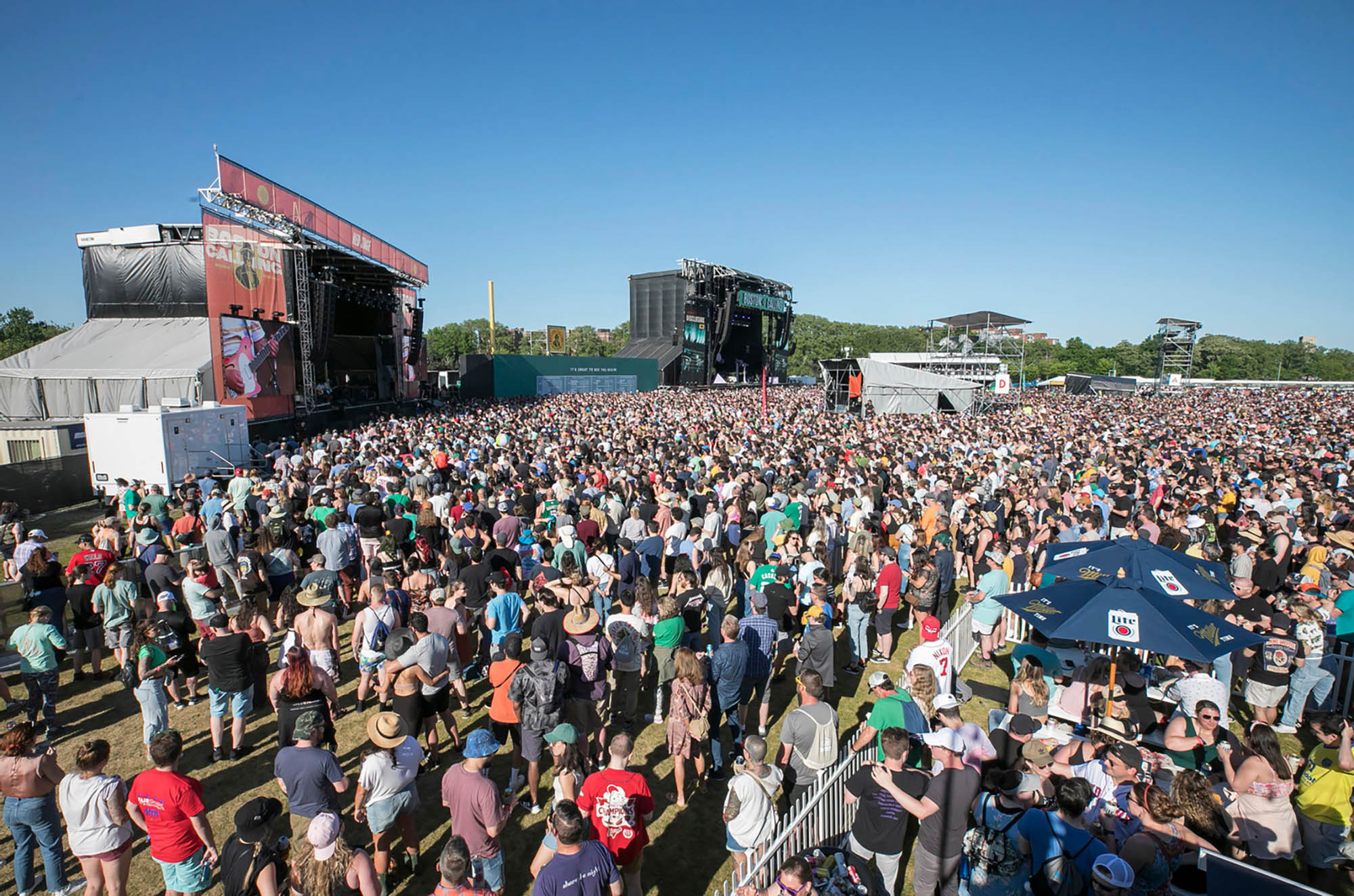 A crowd at the Boston Calling Music Festival in Boston, Massachusetts; Credit: Klye Klein