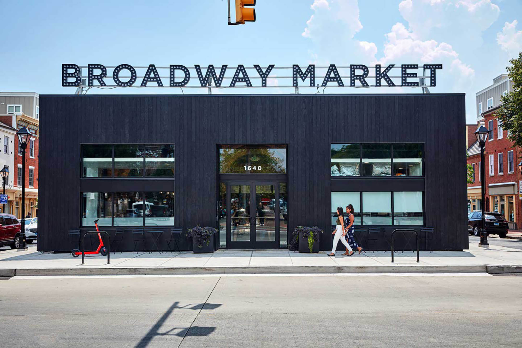 Historic food hall Broadway Market in Baltimore, Maryland; Credit: Jason Varney
