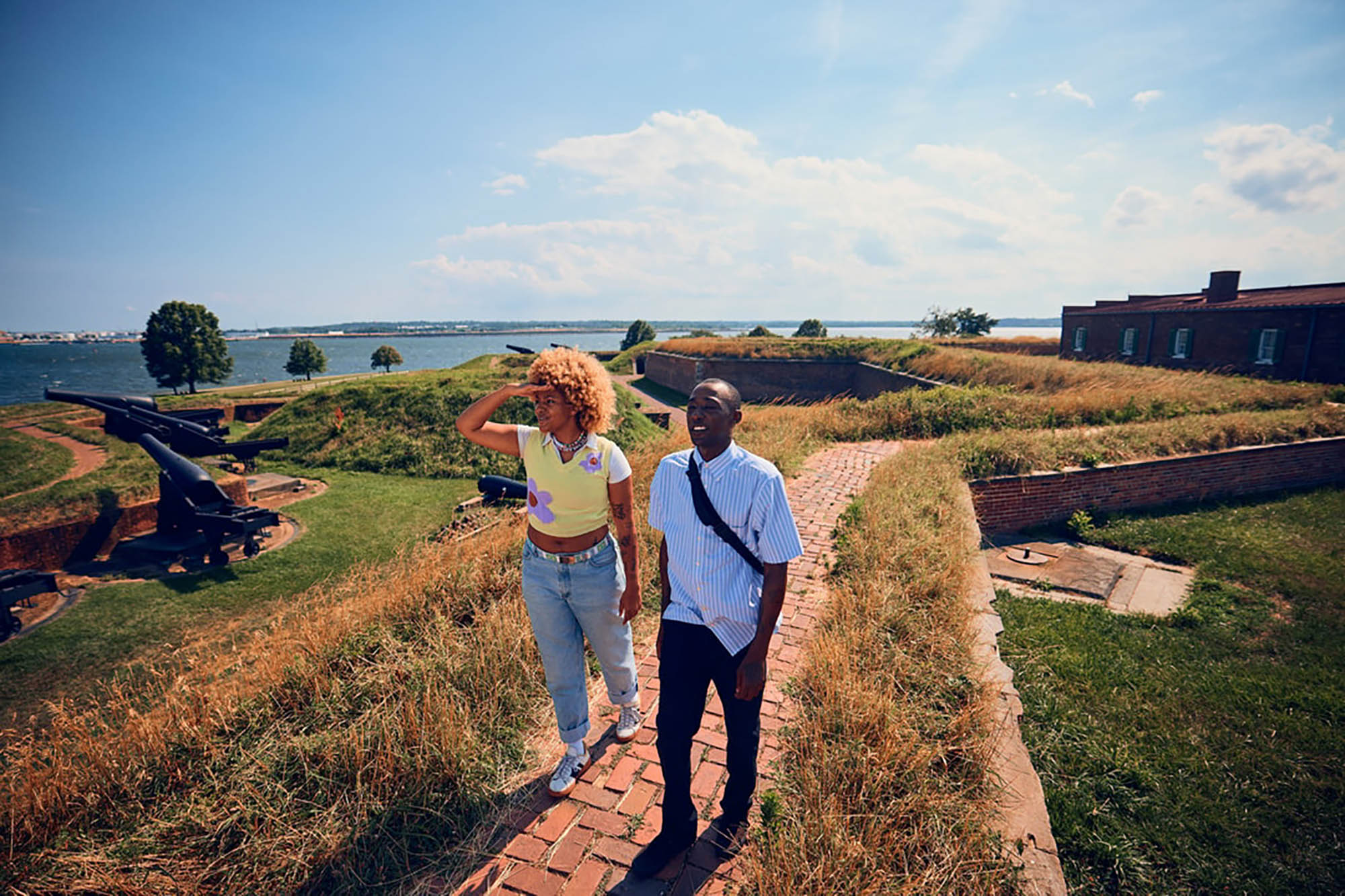 Visiting Fort McHenry near Baltimore, Maryland; Credit: Lee Morton

