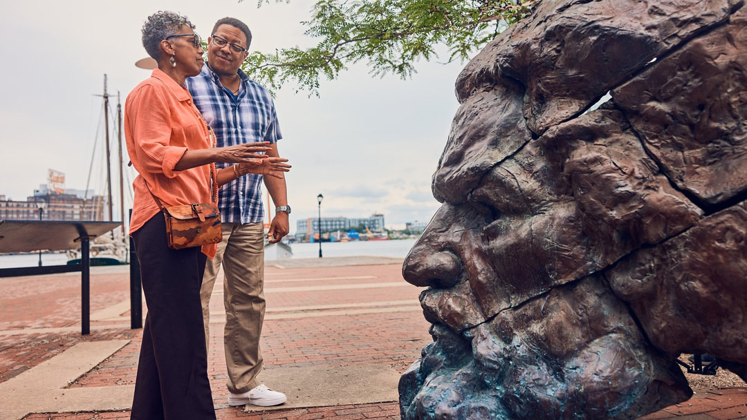Sculpture at Frederick Douglass-Isaac Myers Maritime Park in Baltimore, Maryland; Credit: Lee Morton
