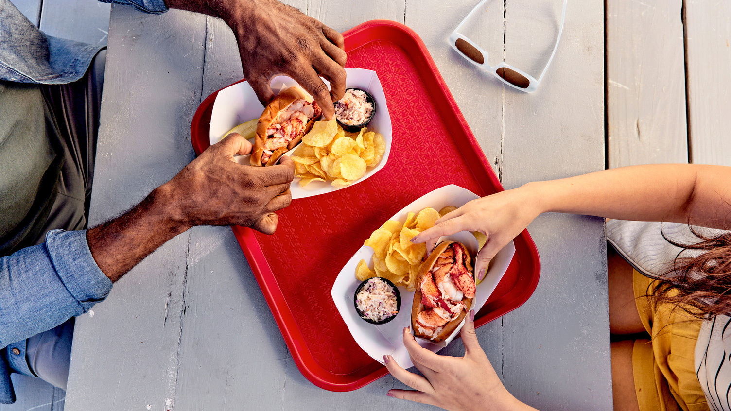 Bocadillos de langosta en Maine