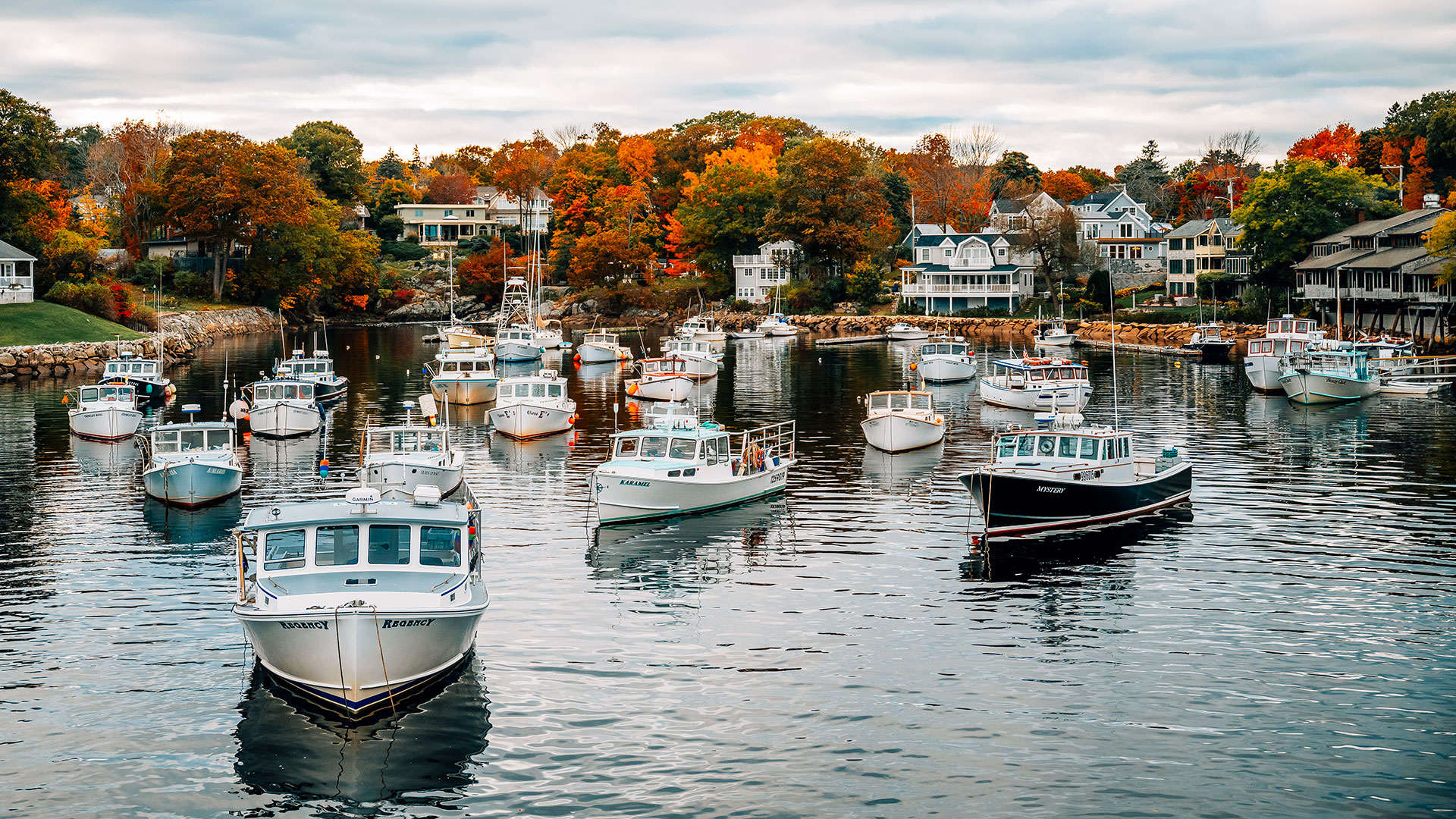 Porto de Perkins Cove em Ogunquit, Maine