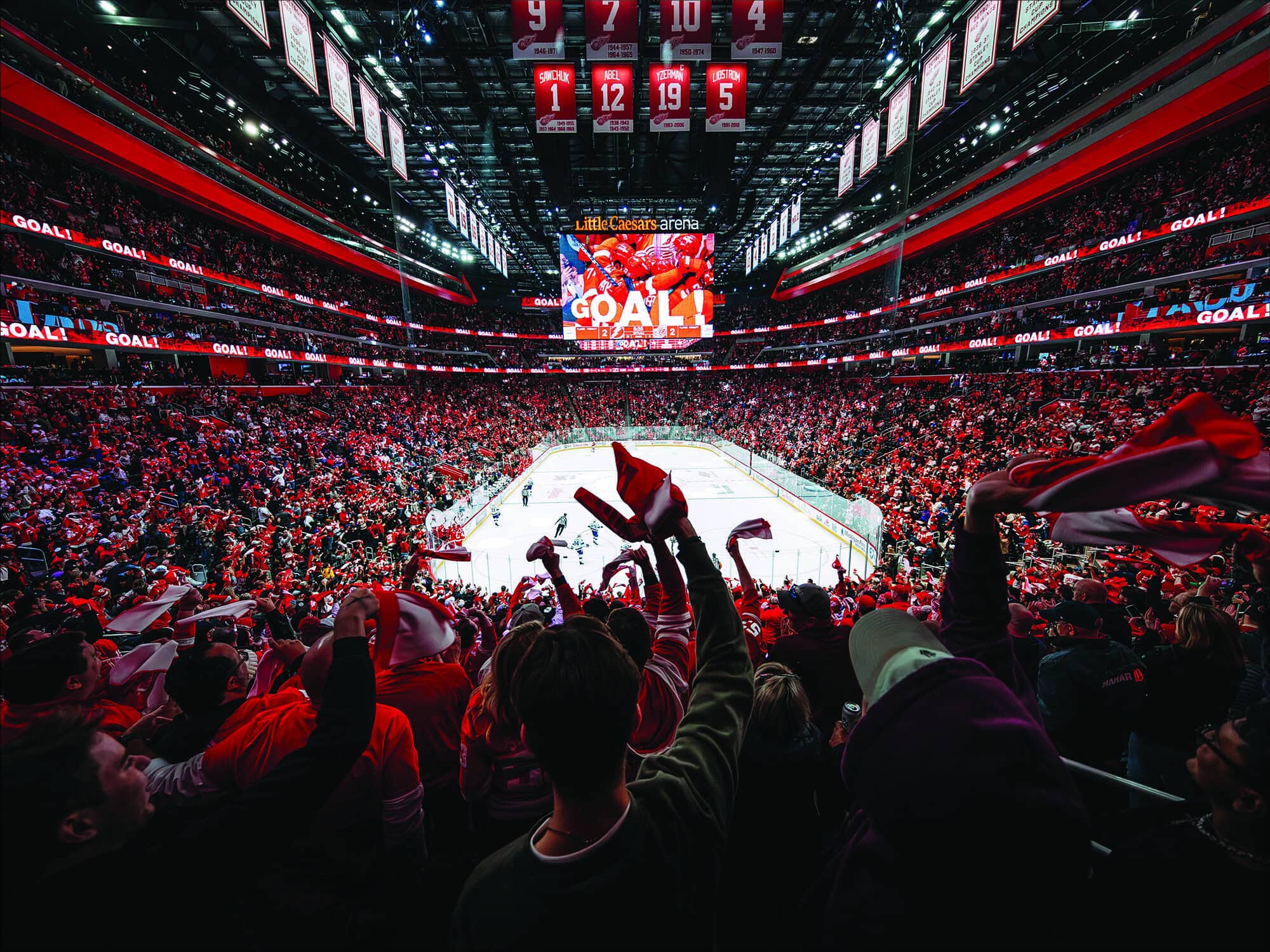 Little Caesars Arena in Detroit, Michigan