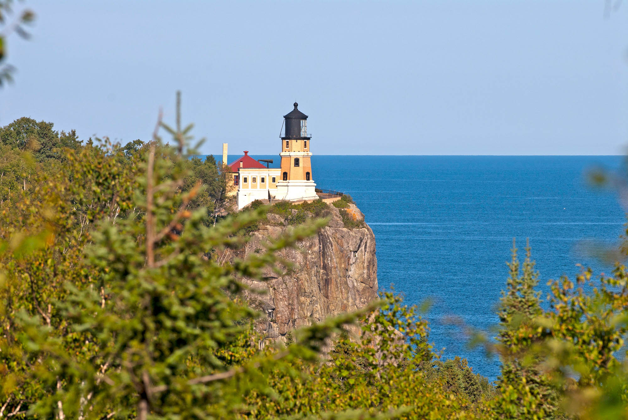 Split Rock Lighthouse overlooking Lake Superior in Minnesota