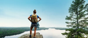 Overlook from a hiking trail near Grand Marais, Minnesota
