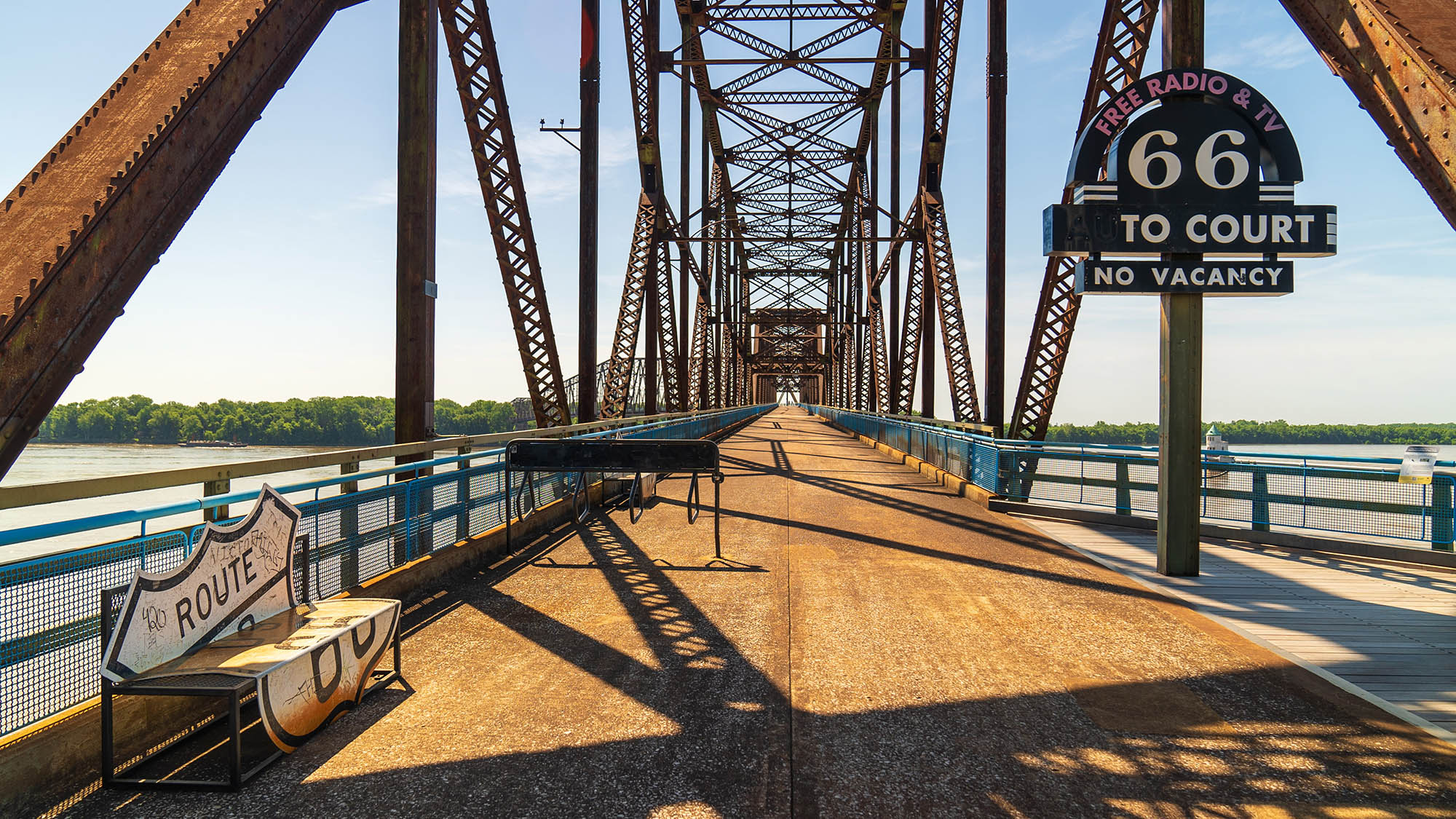 Chain of Rocks Bridge in St. Louis, Missouri