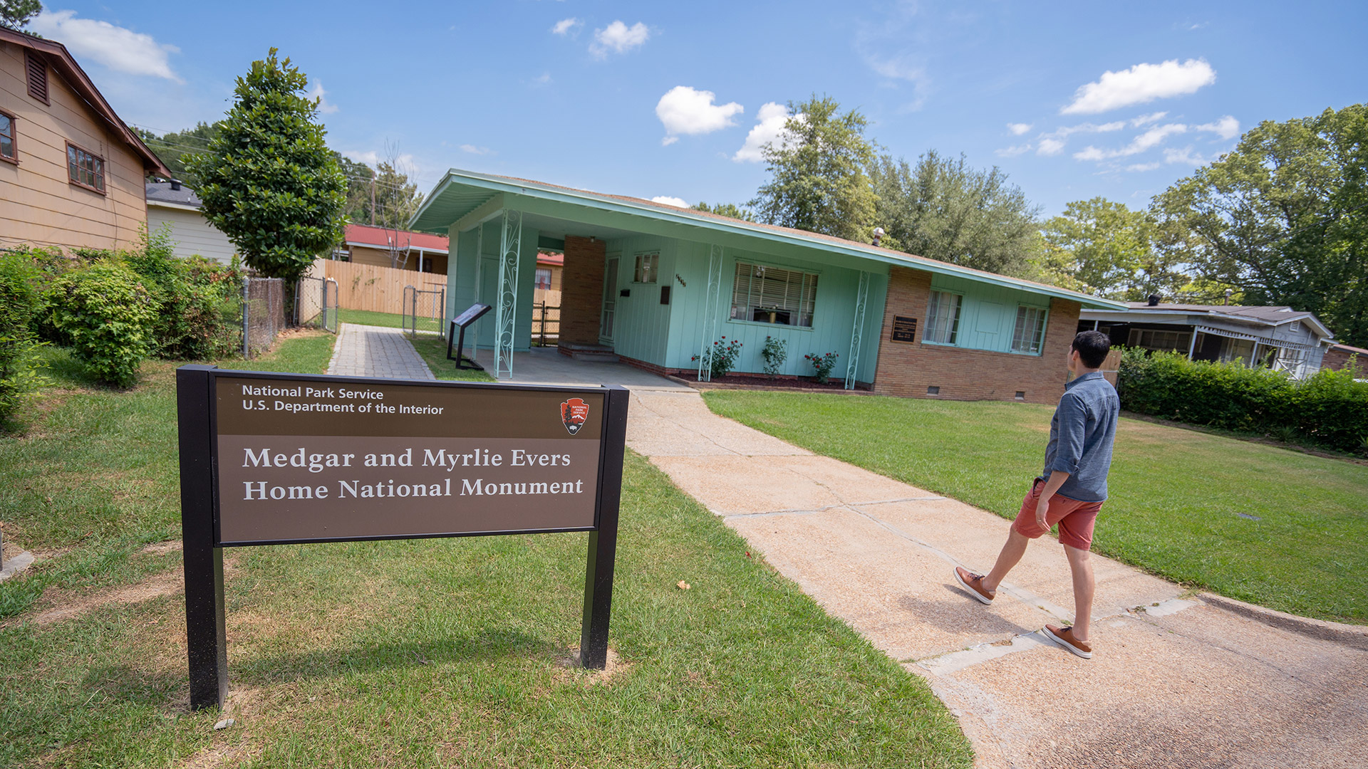 El Monumento Nacional Medgar y Myrlie Evers Home en Jackson, Mississippi