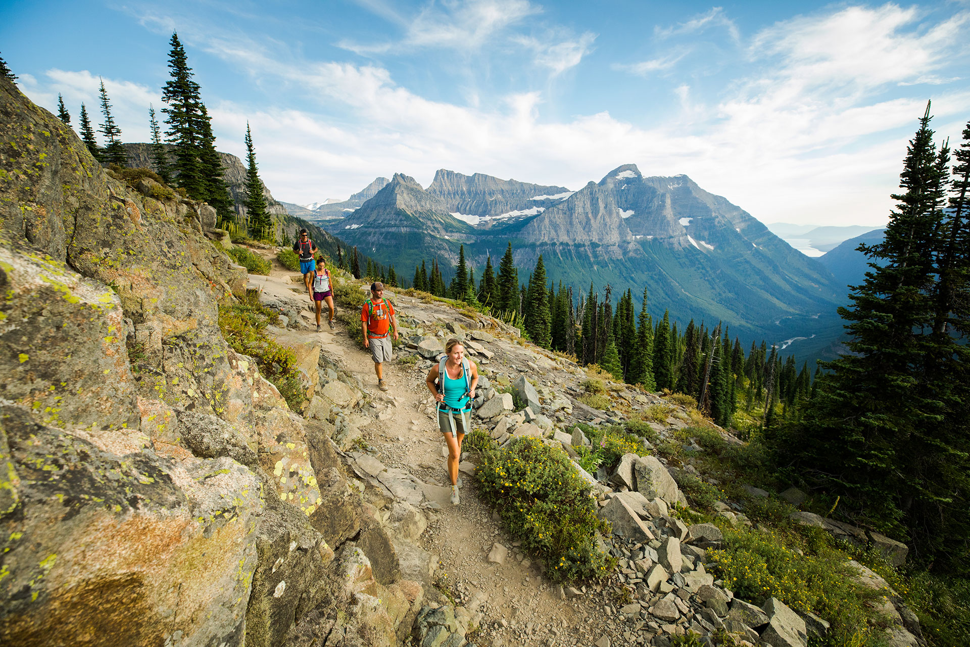 Hiking in Glacier National Park, Montana