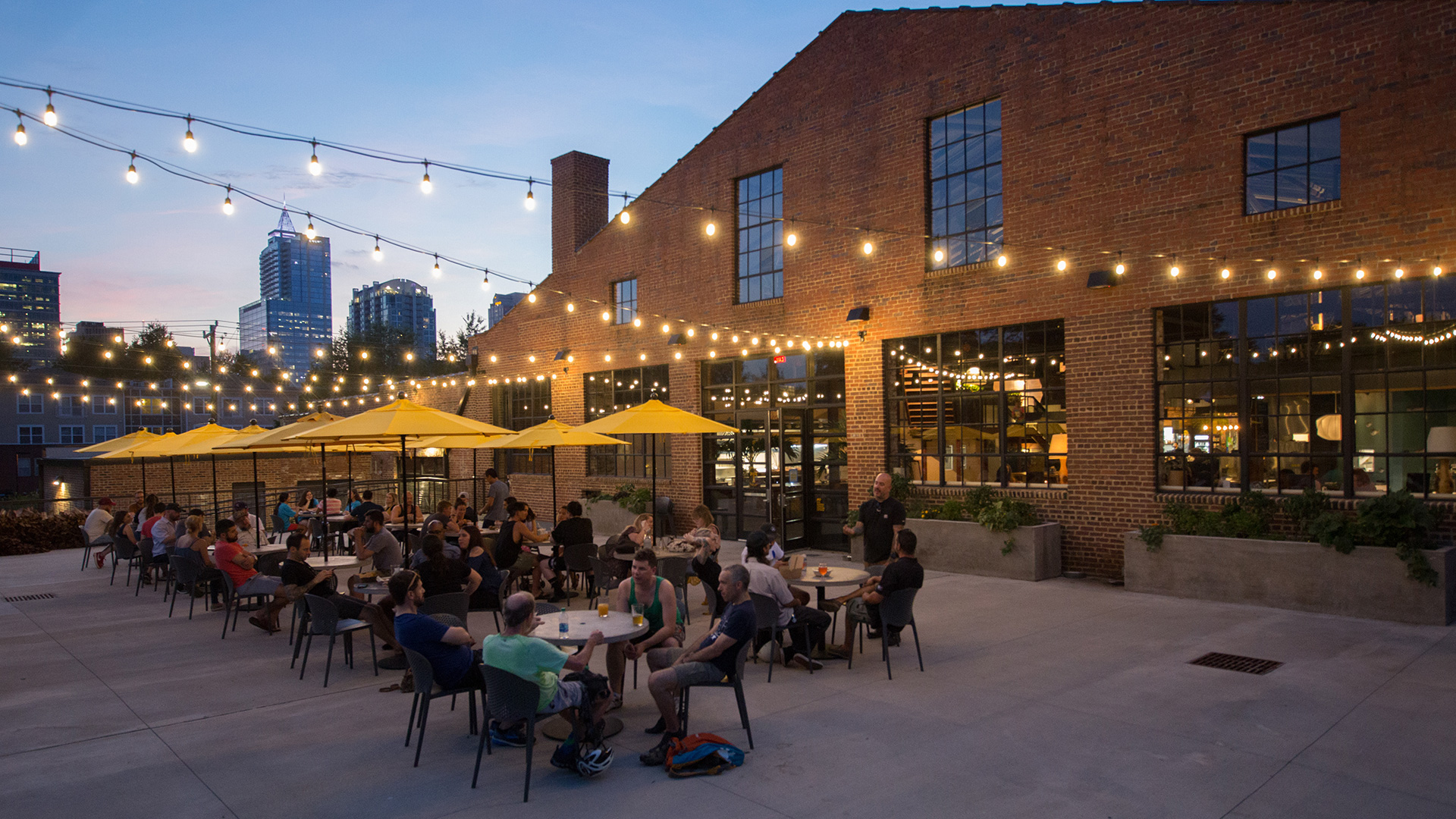 Refeições ao ar livre em Raleigh, Carolina do Norte 