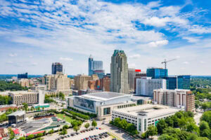 A city view of Raleigh, North Carolina