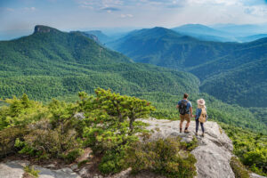 Hawksbill Mountain Overlook in Pisgah National Forest, North Carolina