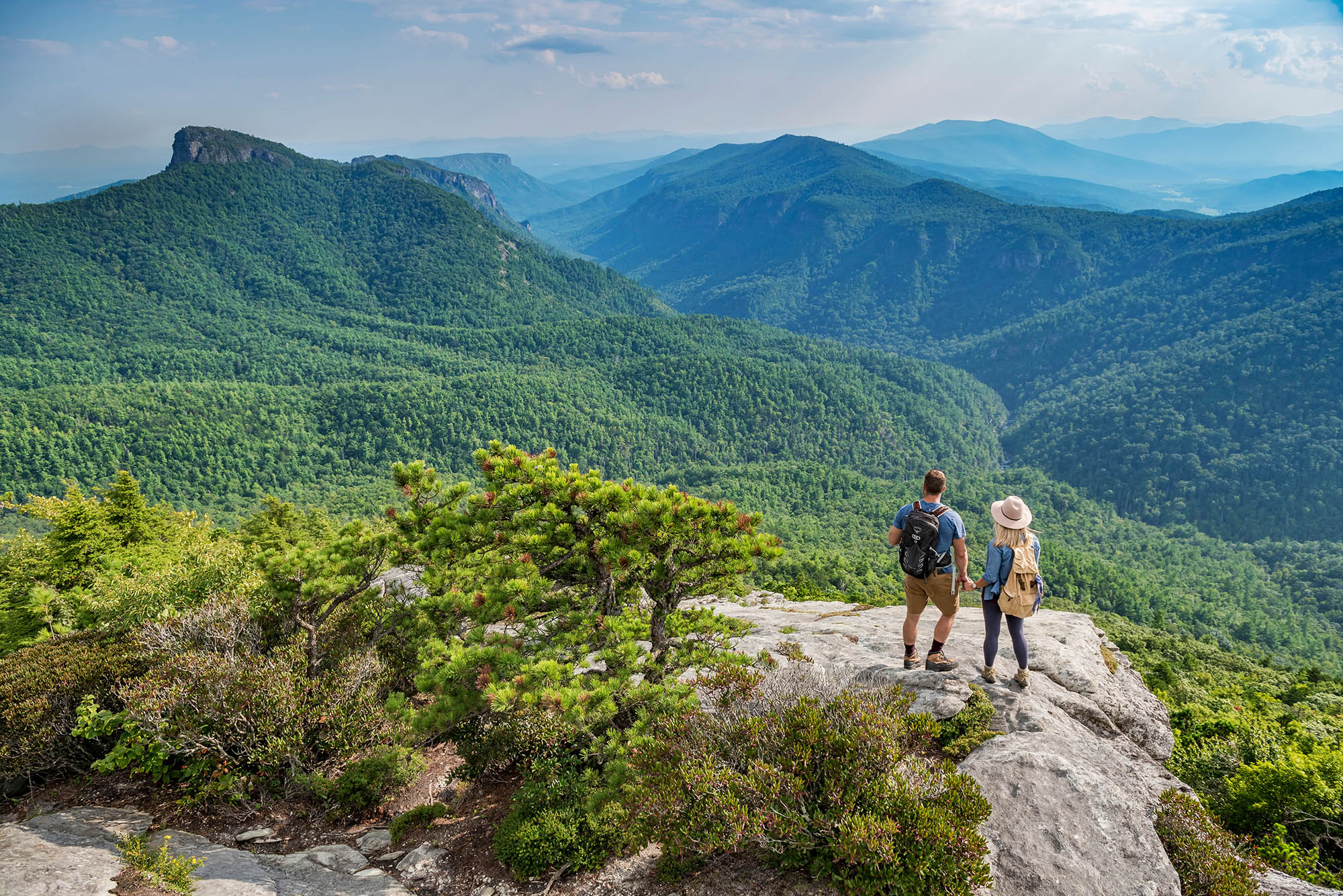 Hawksbill Mountain Overlook in Pisgah National Forest, North Carolina