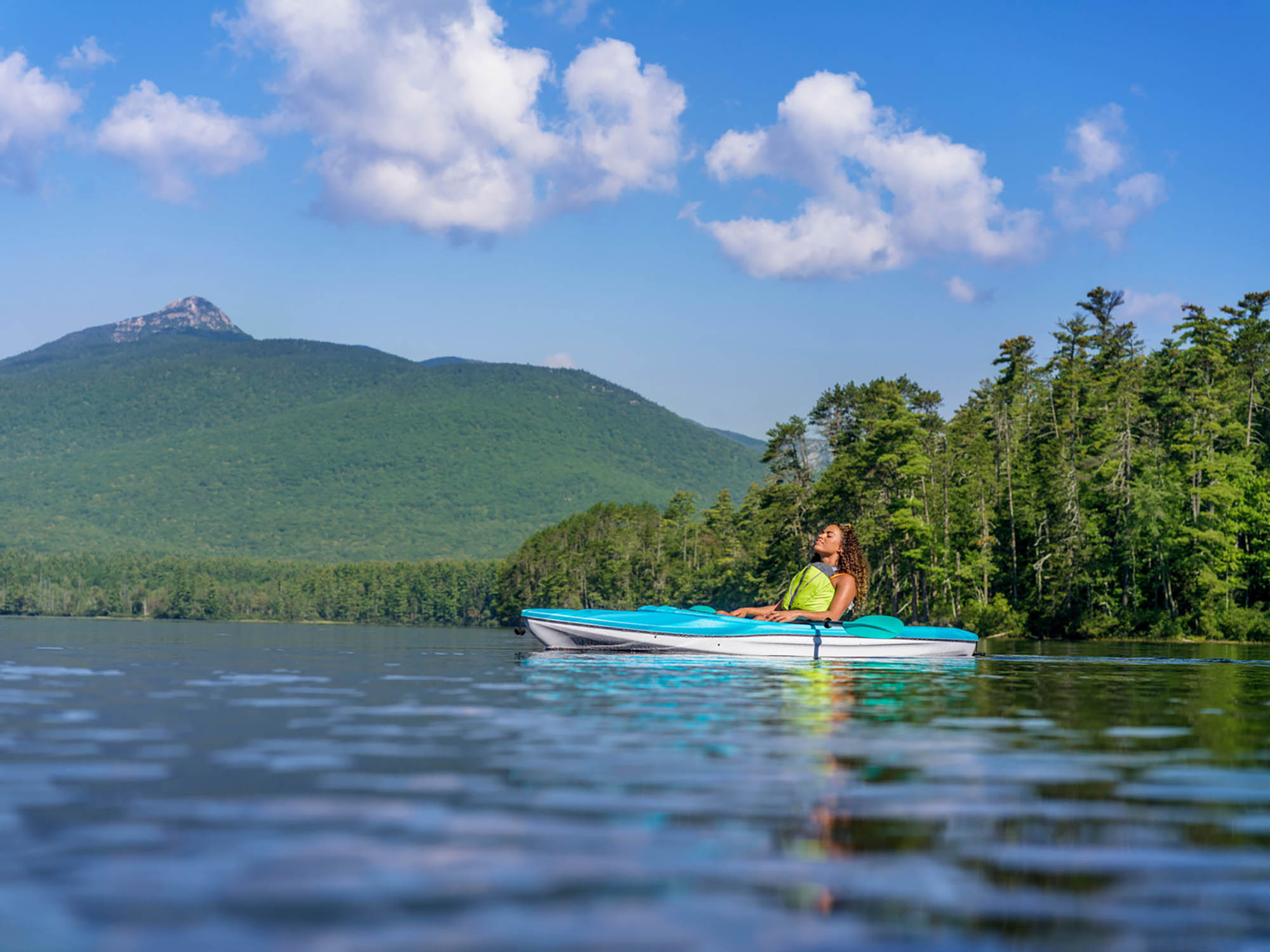 Kayaking on Chocorua Lake, New Hampshire