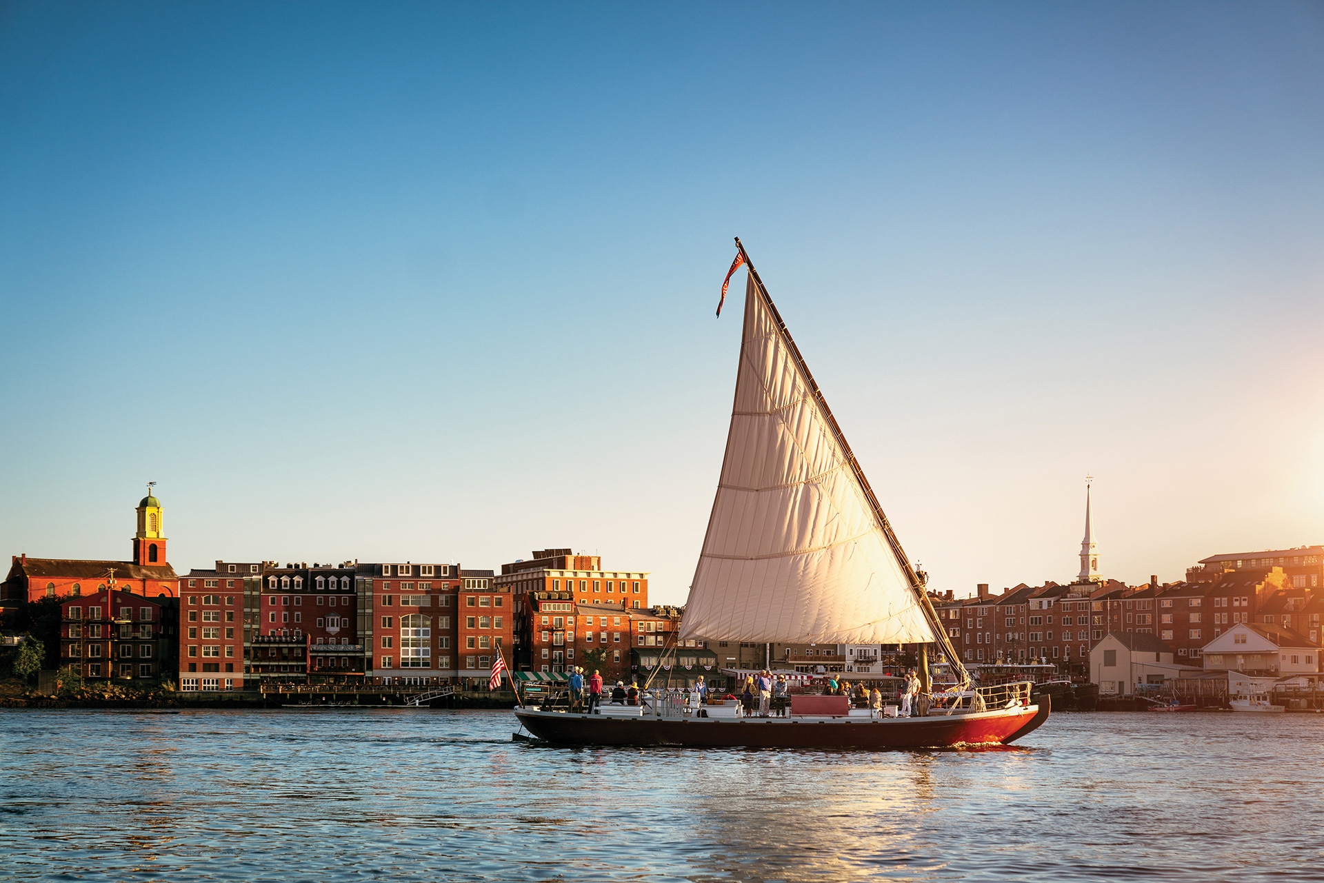 Gundalow boat tour in Portsmouth, New Hampshire