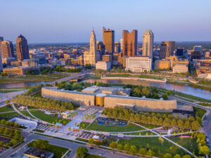 Panorama della città di Columbus, Ohio; Foto: Randall L. Schieber